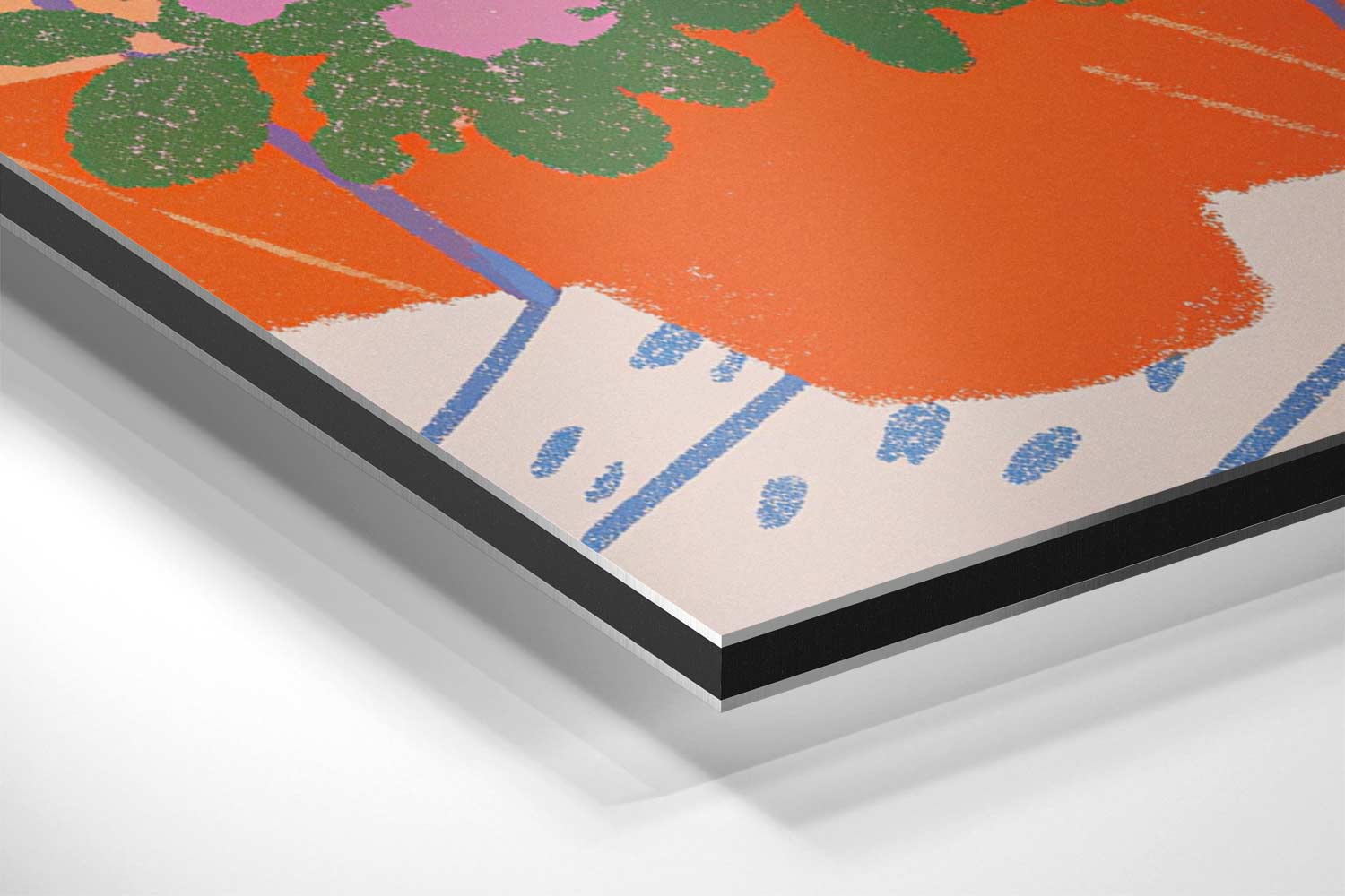 Uitzicht vanaf het Balkon Kunstwerk-canvas-dibond-plexiglas-wanddecoratie-WallArtistic