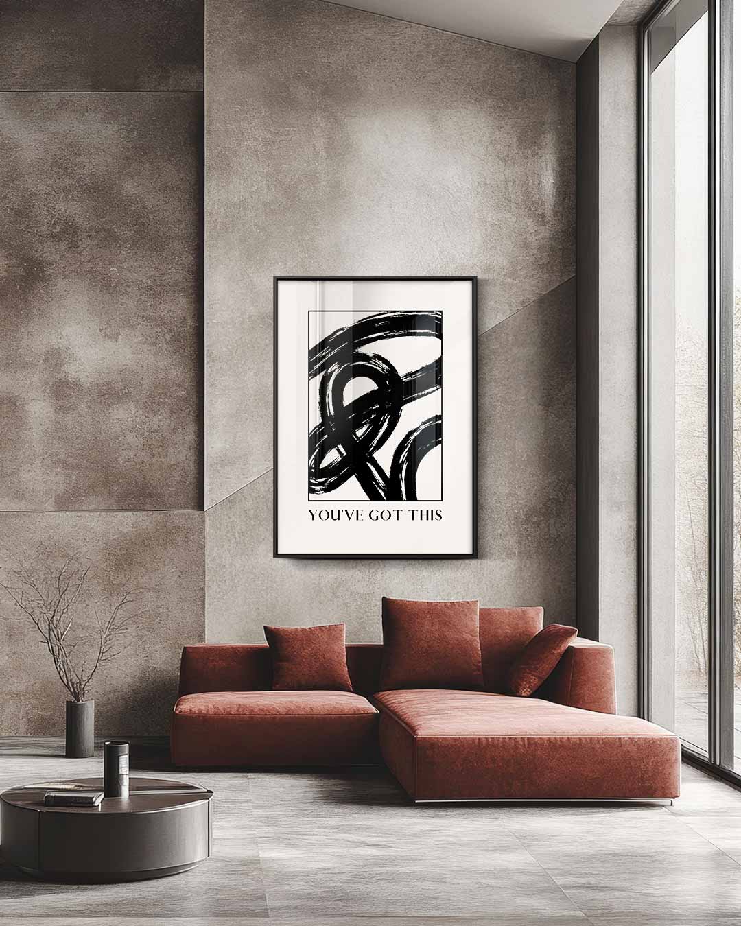 Motivatie Poster "You've Got This Kunstwerk-canvas-dibond-plexiglas-wanddecoratie-WallArtistic