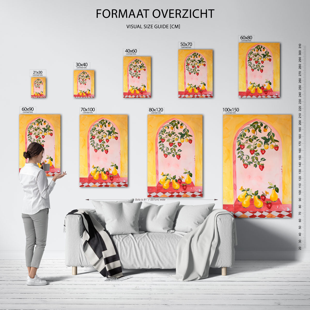 Fruit en bladeren Poster