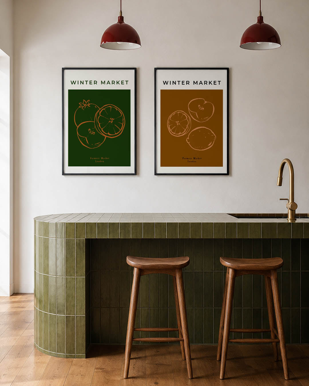 Fruitige eenvoud Posterset