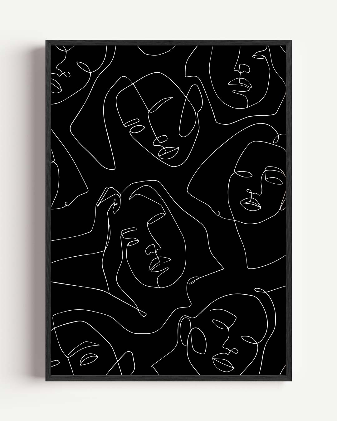 Abstracte Gezichten Poster-WallArtistic