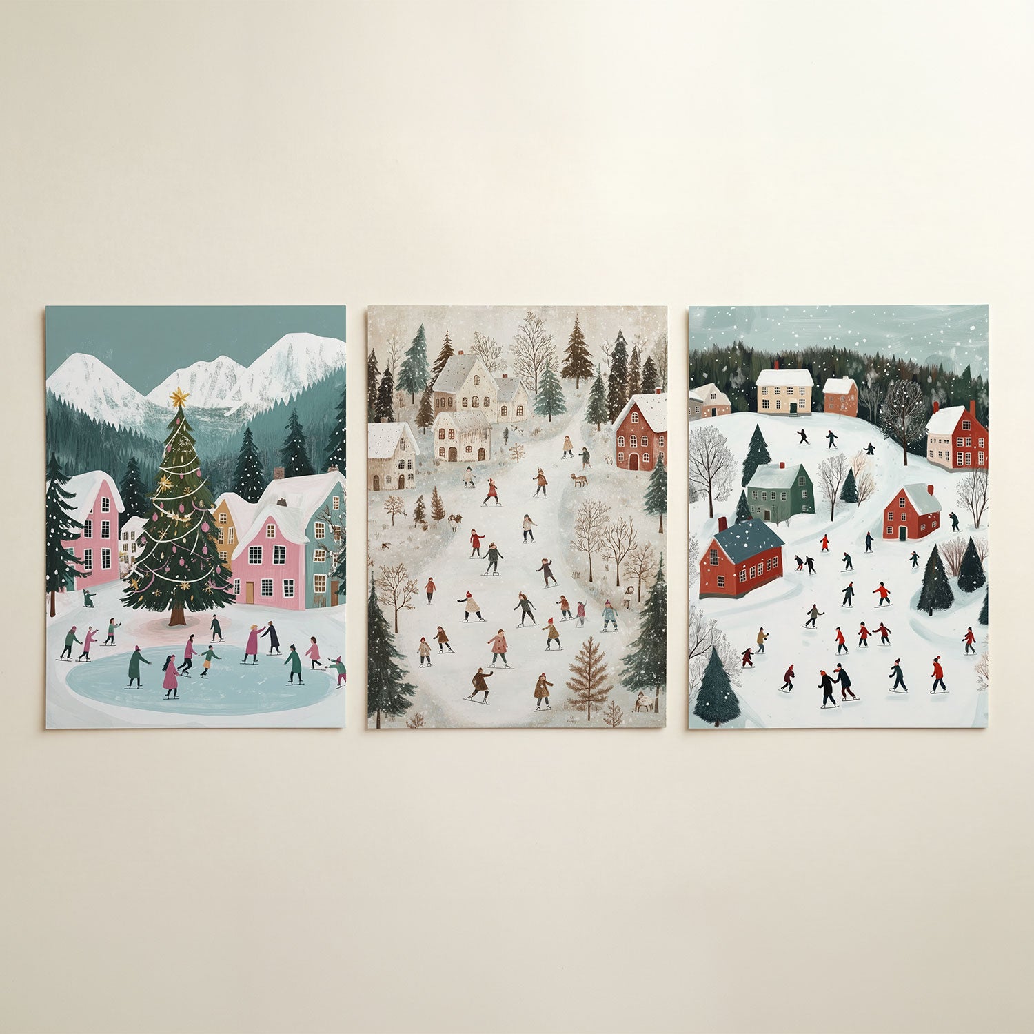 Winterse gezelligheid Posterset