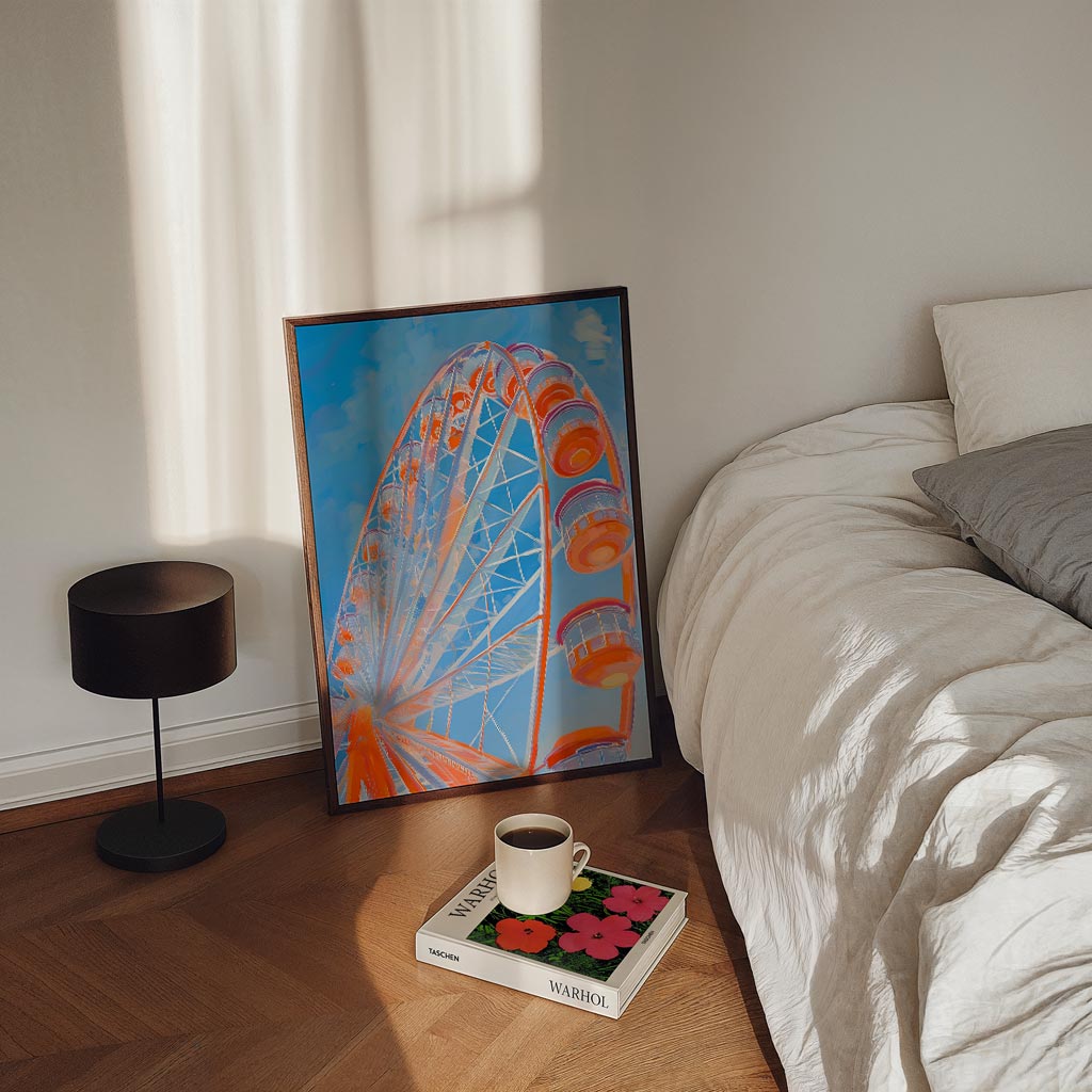 Betoverend Reuzenrad in Pastelkleuren Poster