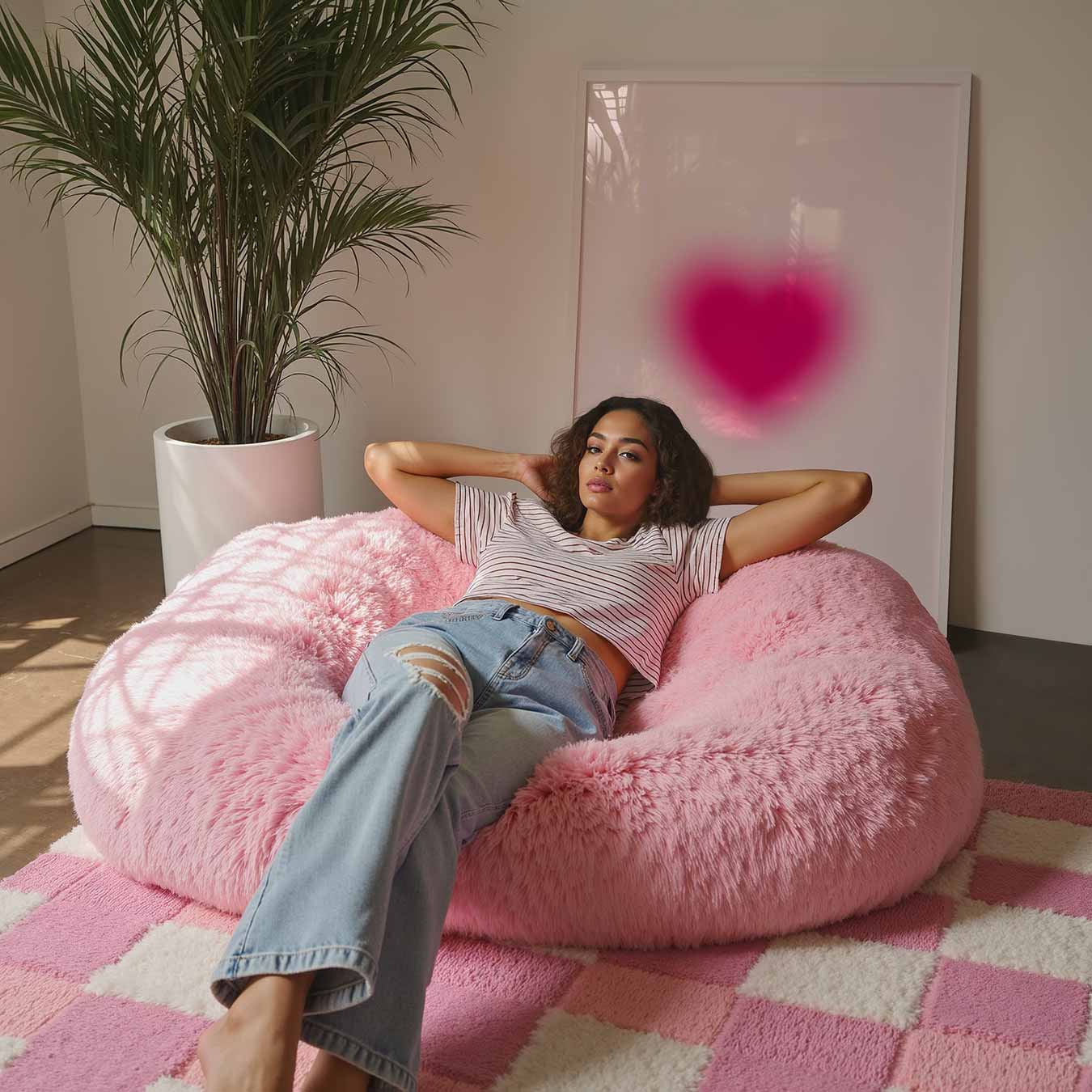 Roze Hart Poster