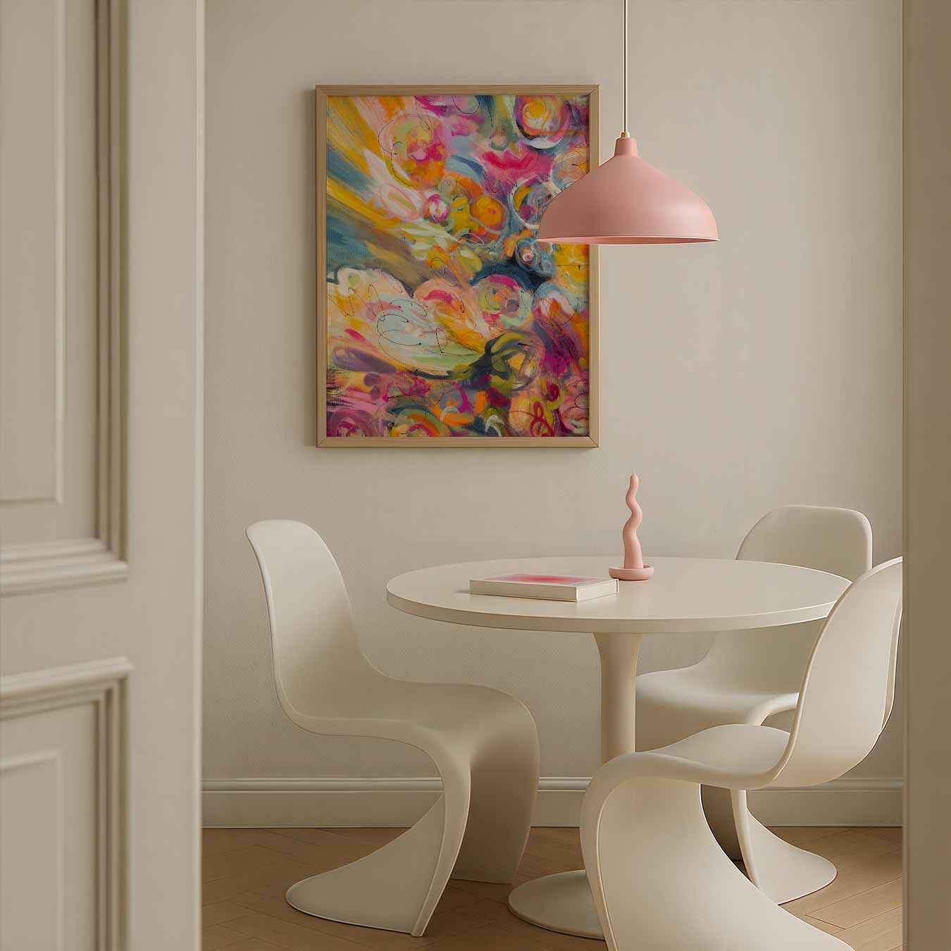 Abstracte Kleurenexplosie Poster-WallArtistic