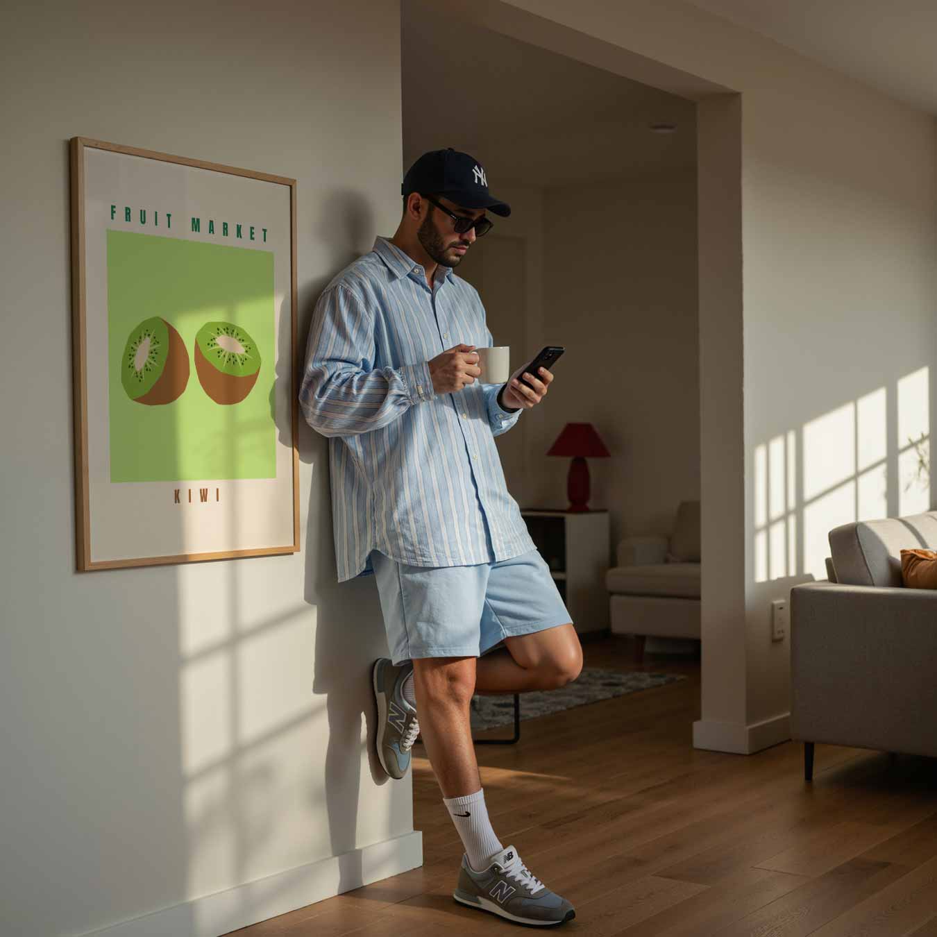 Kiwi Fruit Market Poster-WallArtistic