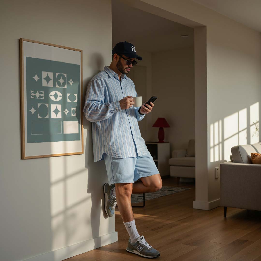 Abstracte Stervormen Wandposter-WallArtistic