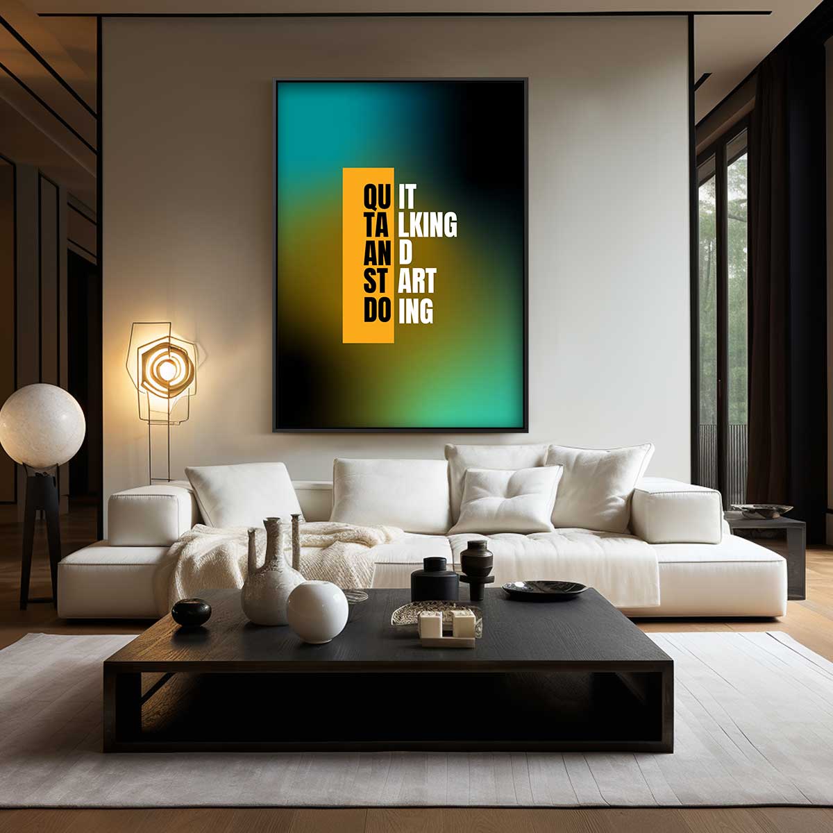 Inspirerende Typografie Poster Kunstwerk-canvas-dibond-plexiglas-wanddecoratie-WallArtistic
