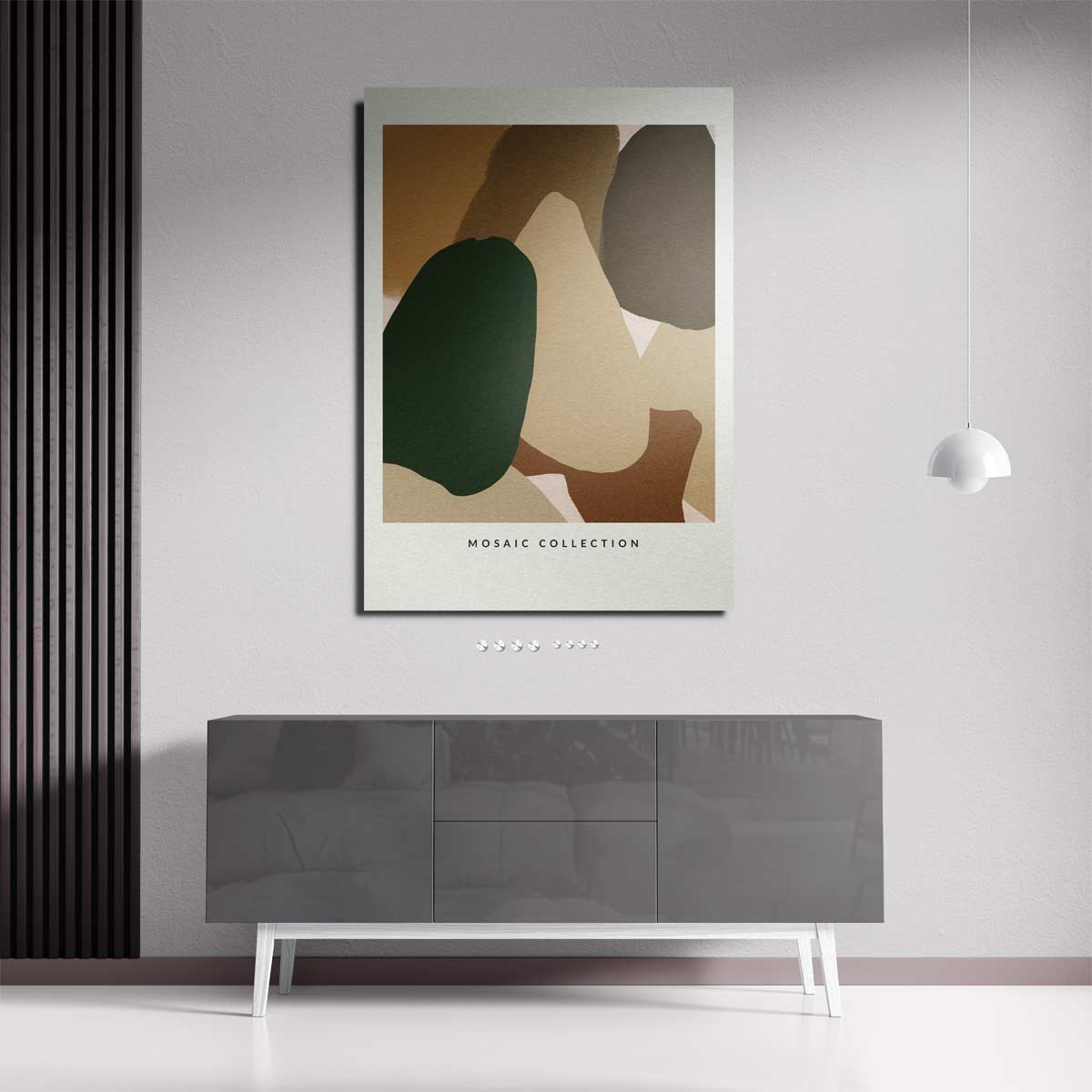 Aards Mozaïek Kunstwerk-canvas-dibond-plexiglas-wanddecoratie-WallArtistic