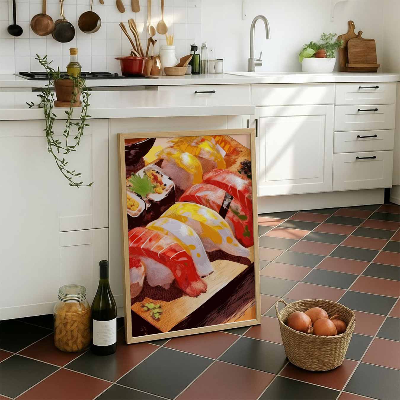 Kunstzinnige Sushi Poster-WallArtistic
