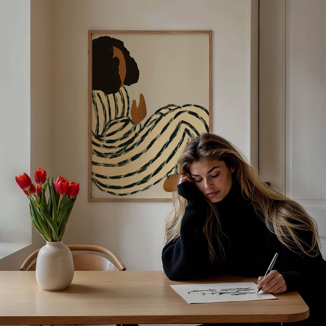 Relaxed Vibes in Stijl Poster-WallArtistic
