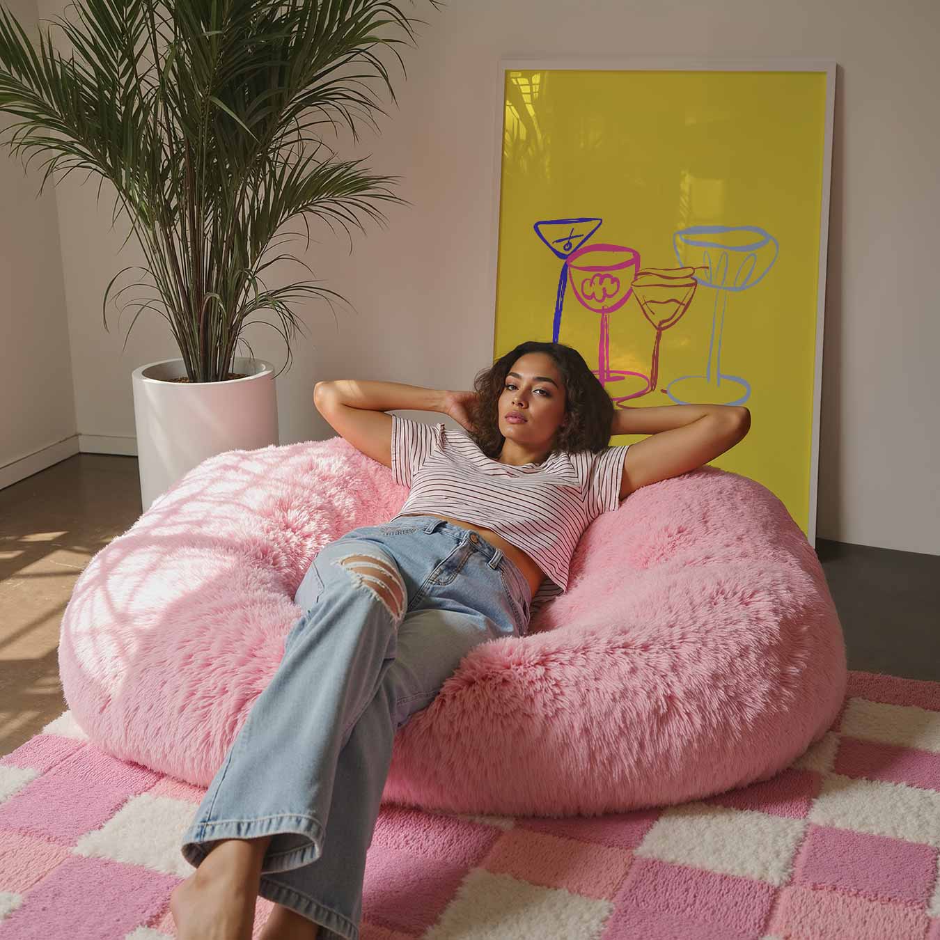 Kleurrijke Cocktailglazen Poster-WallArtistic