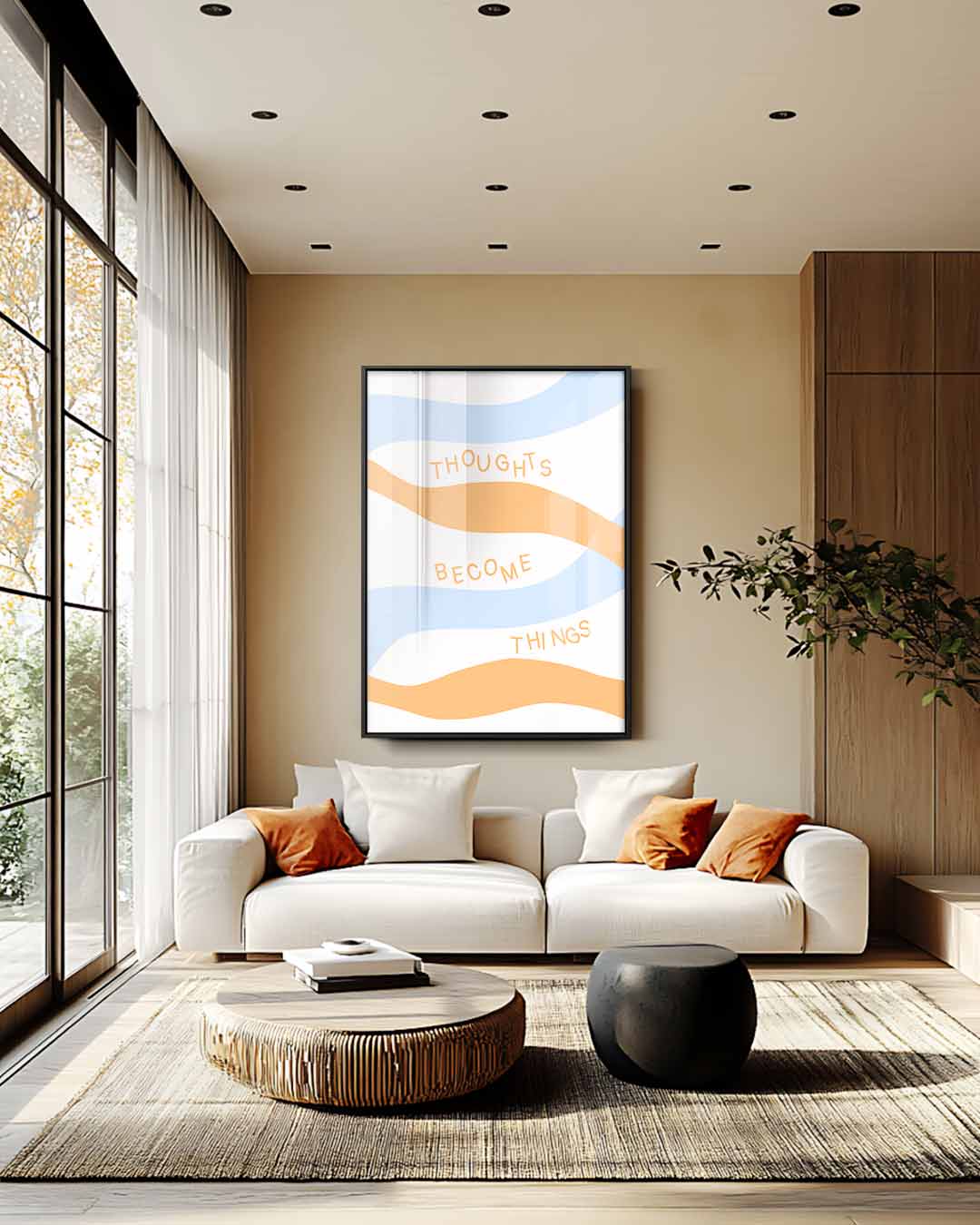 Inspirerende Gedachtegolven Kunstwerk-canvas-dibond-plexiglas-wanddecoratie-WallArtistic