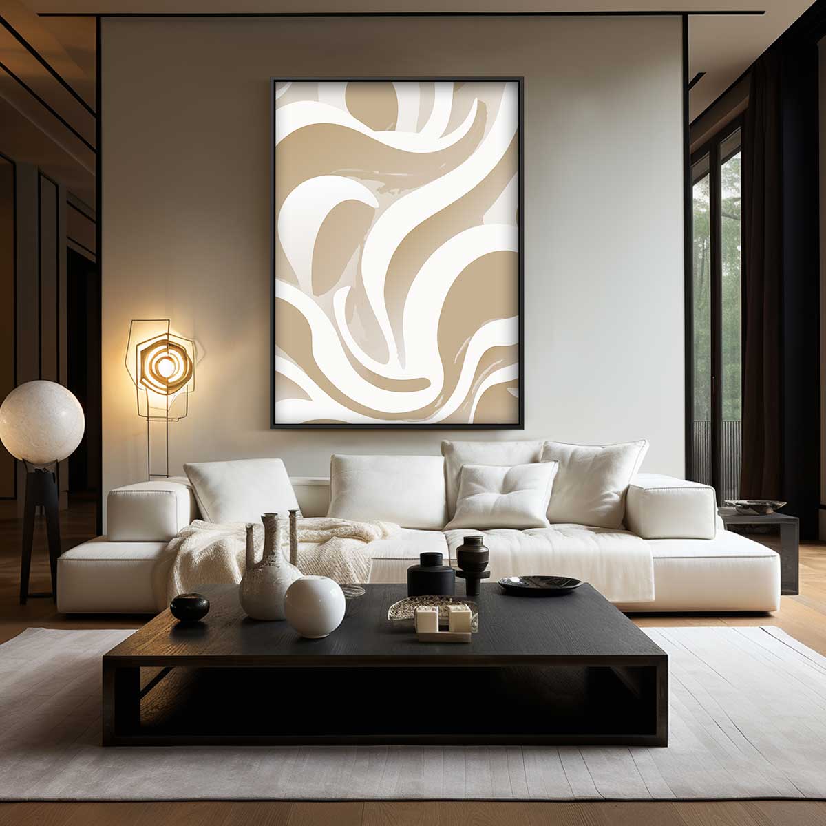 Golvend Droomlandschap Kunstwerk-canvas-dibond-plexiglas-wanddecoratie-WallArtistic