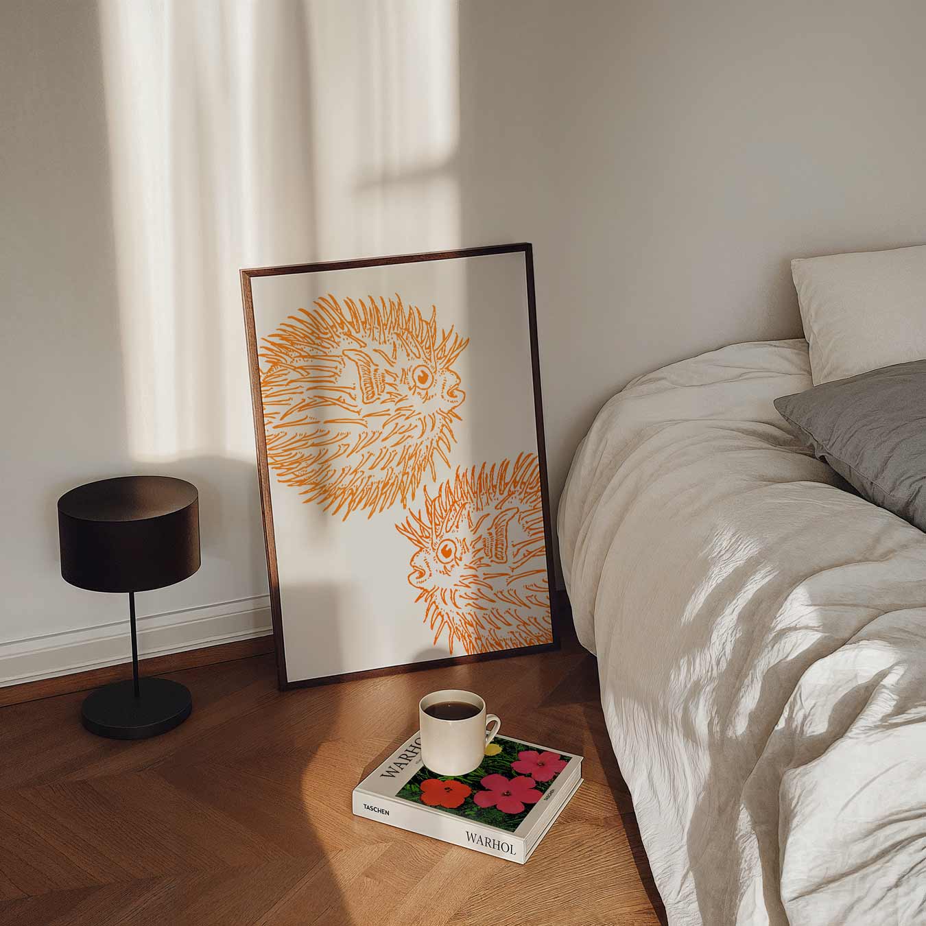 Vibey Zee-egel Illustratie Poster-WallArtistic