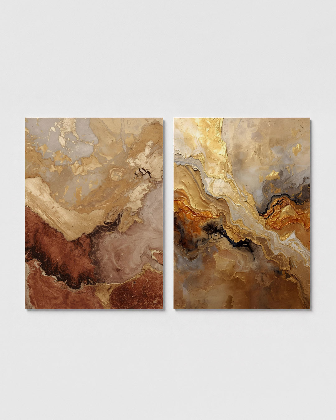 Aardse kleurenmix Posterset