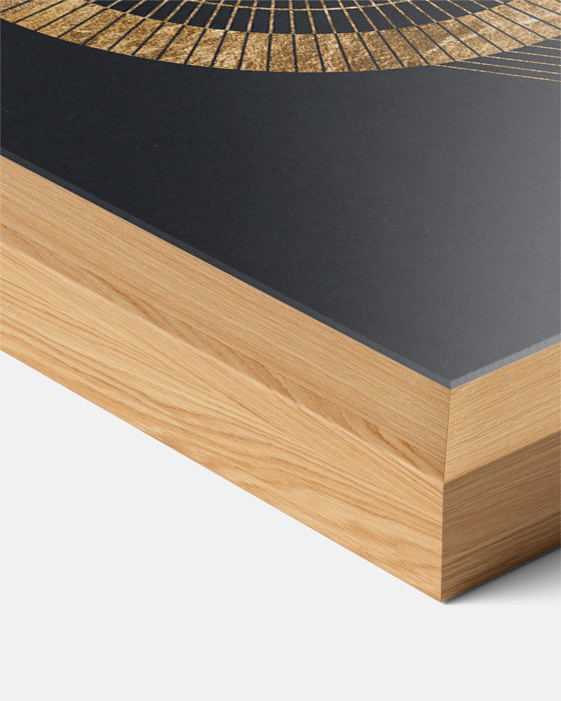 Gouden Geometrische Cirkel Poster-WallArtistic