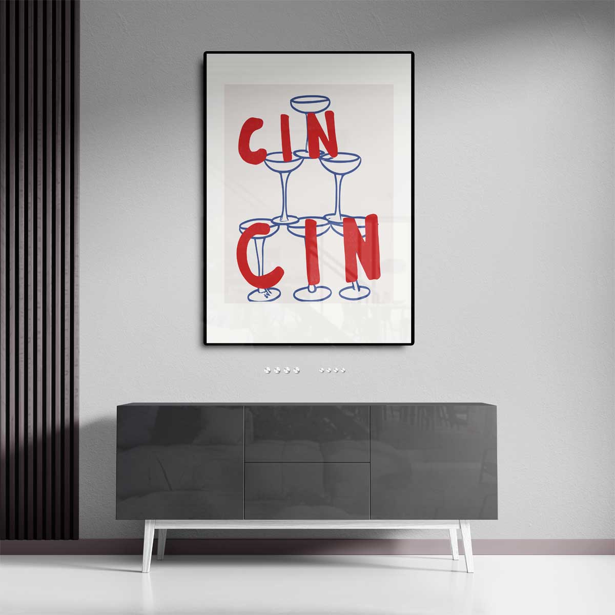 Cin Cin Glazen Toren Kunstwerk-canvas-dibond-plexiglas-wanddecoratie-WallArtistic