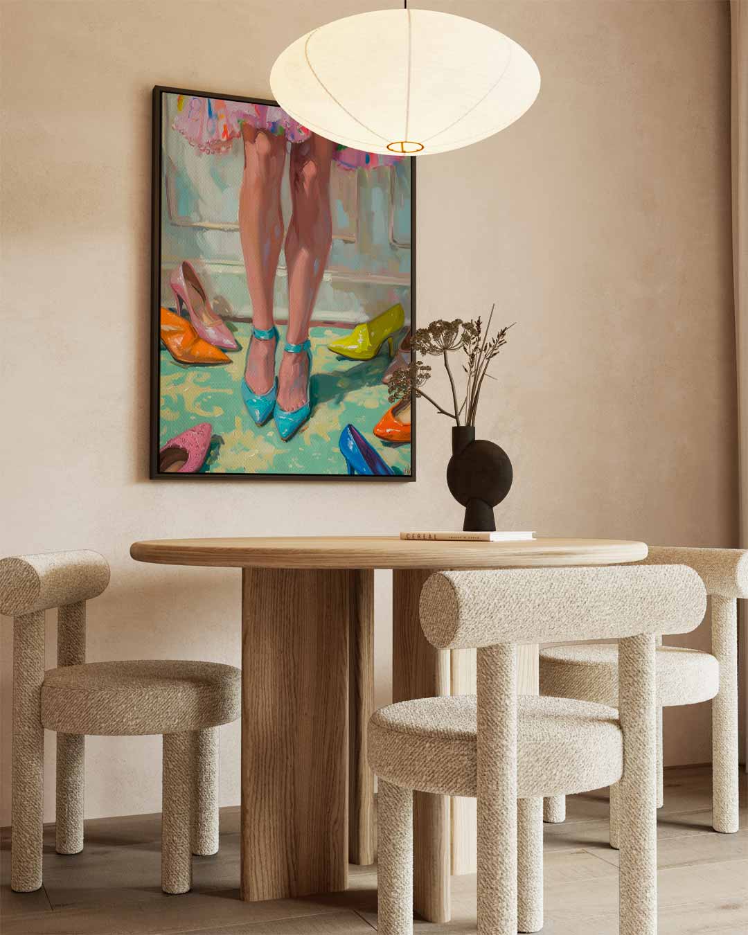 Kleurrijke Schoenendoos Kunstwerk-canvas-dibond-plexiglas-wanddecoratie-WallArtistic