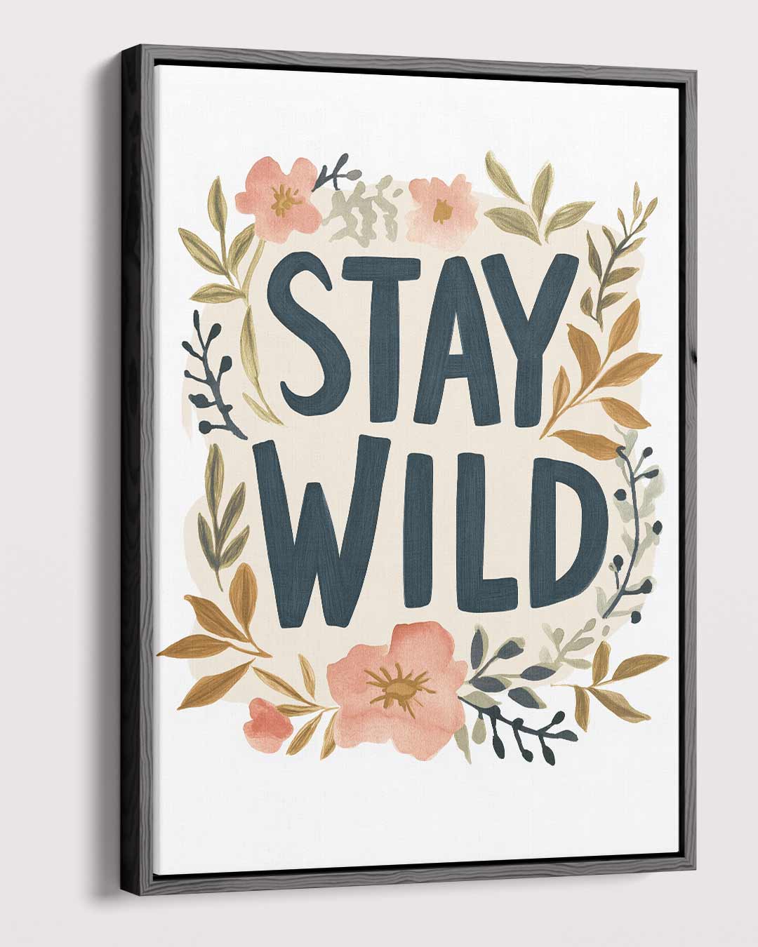 Stay Wild Bloemenposter Kunstwerk-canvas-dibond-plexiglas-wanddecoratie-WallArtistic