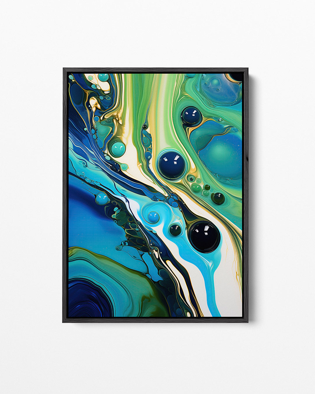 Vloeiende kleurencompositie Kunstwerk