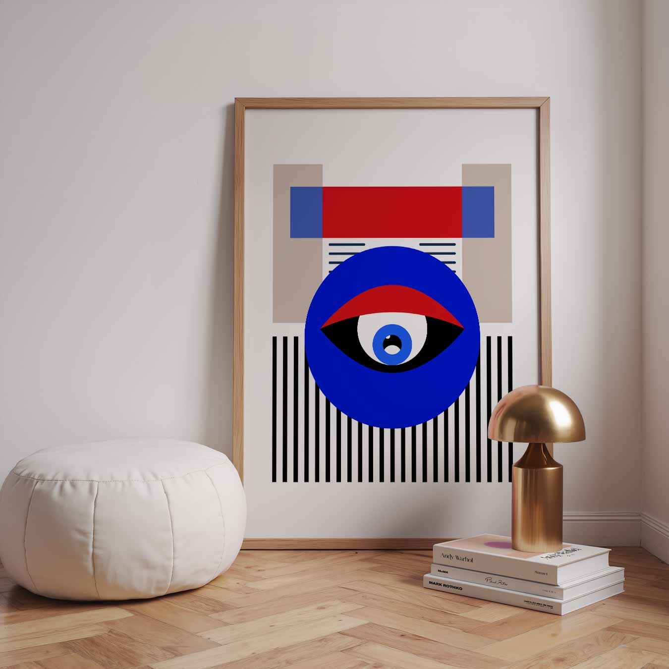Modern Geometrisch Oog Poster-WallArtistic