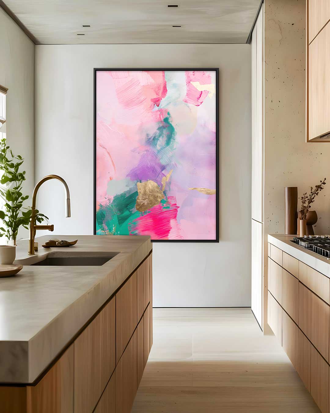 Vrolijke Kleurenpracht Kunstwerk-canvas-dibond-plexiglas-wanddecoratie-WallArtistic