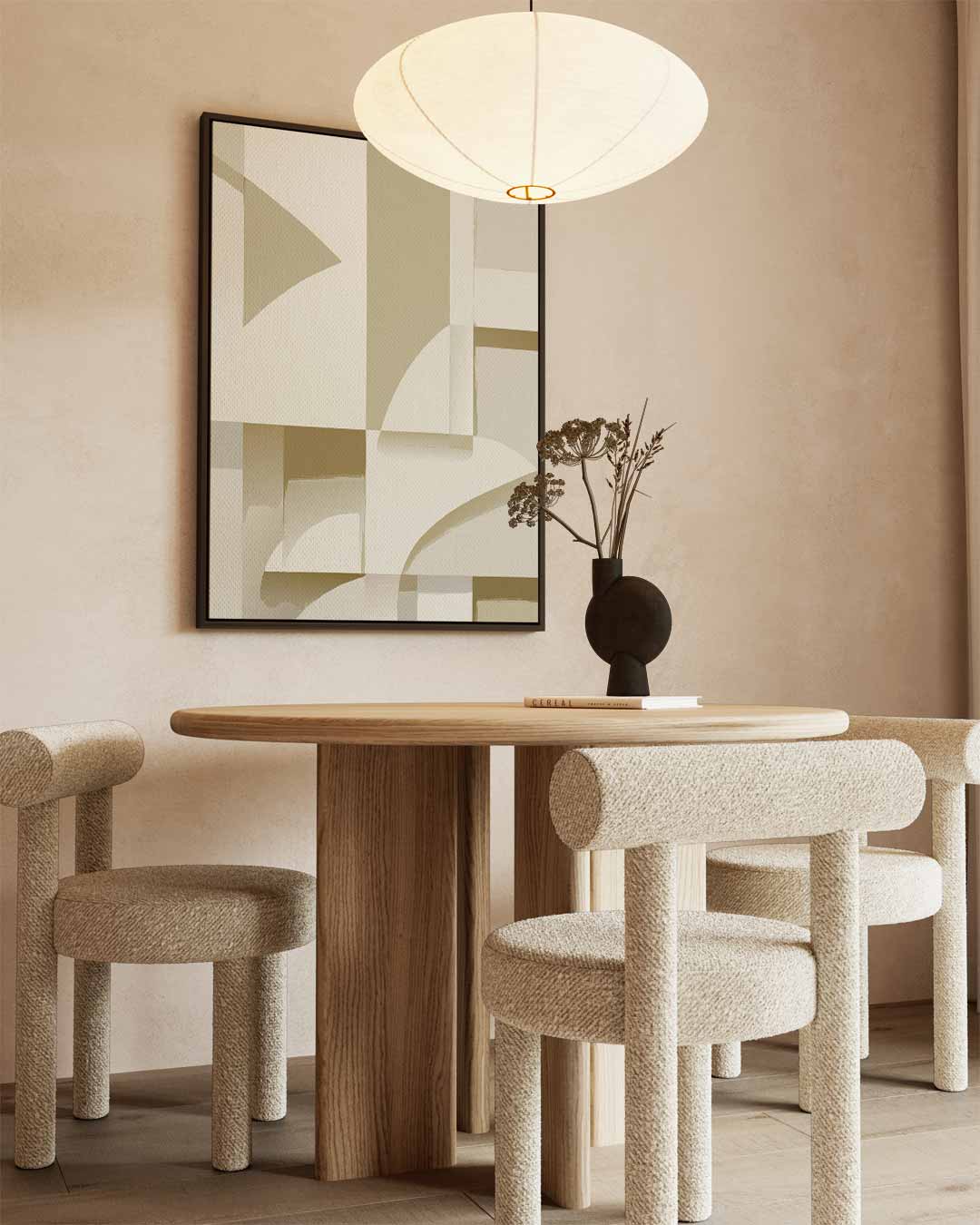 Abstracte Geometrische Compositie Kunstwerk-canvas-dibond-plexiglas-wanddecoratie-WallArtistic