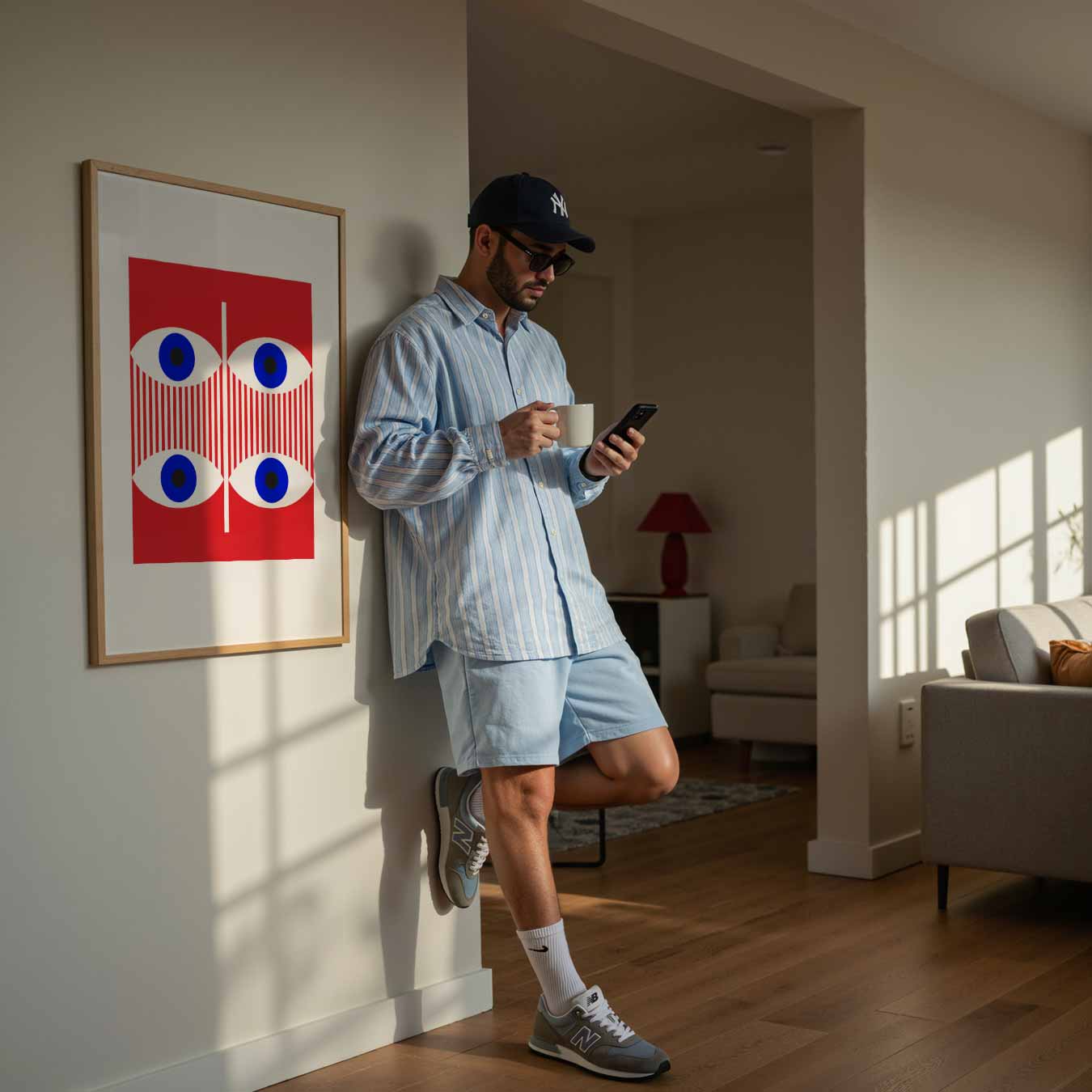 Oogverblindende Abstracte Kunstposter-WallArtistic