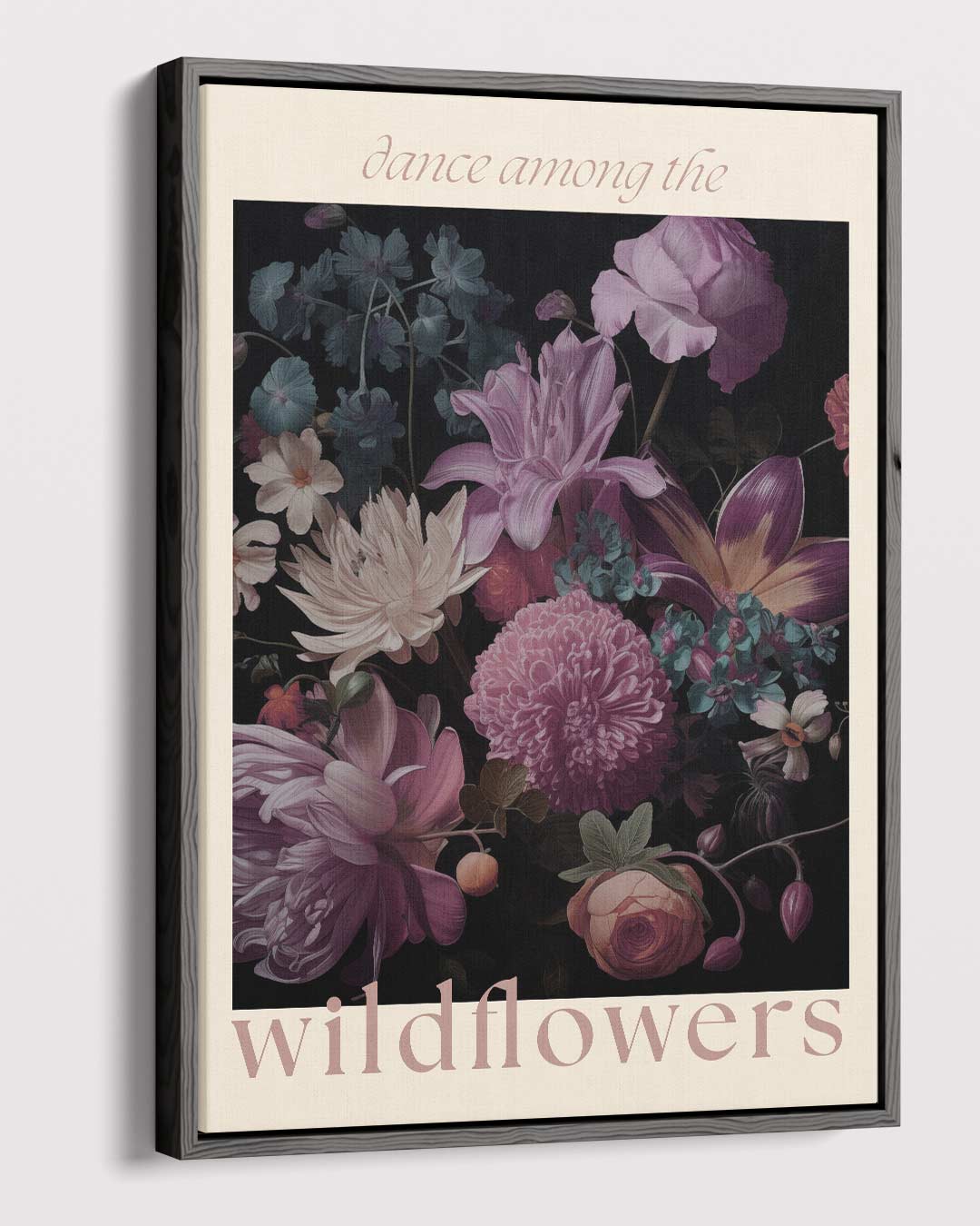 Dans tussen de wildbloemen Kunstwerk-canvas-dibond-plexiglas-wanddecoratie-WallArtistic