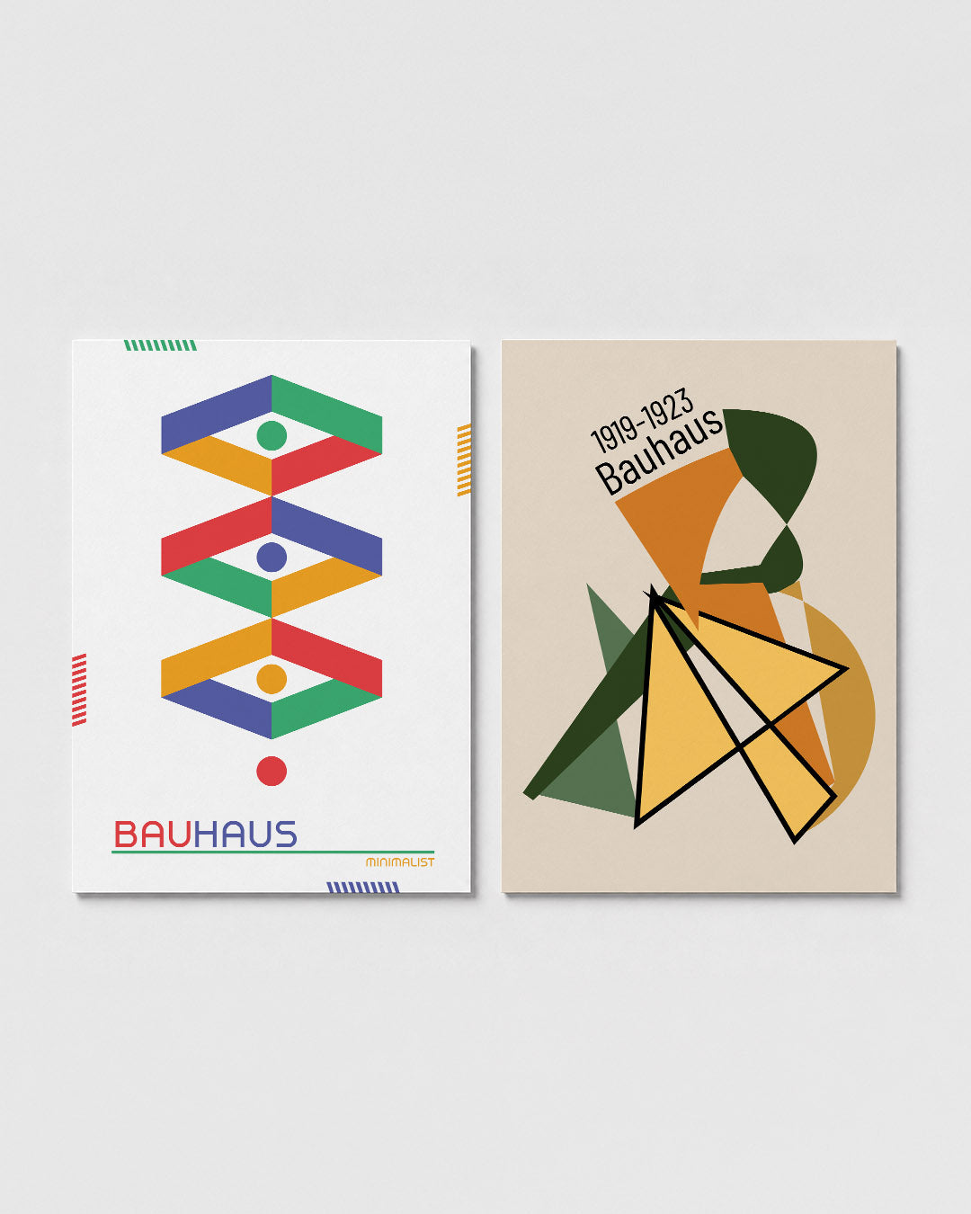Kleurige vormen Posterset