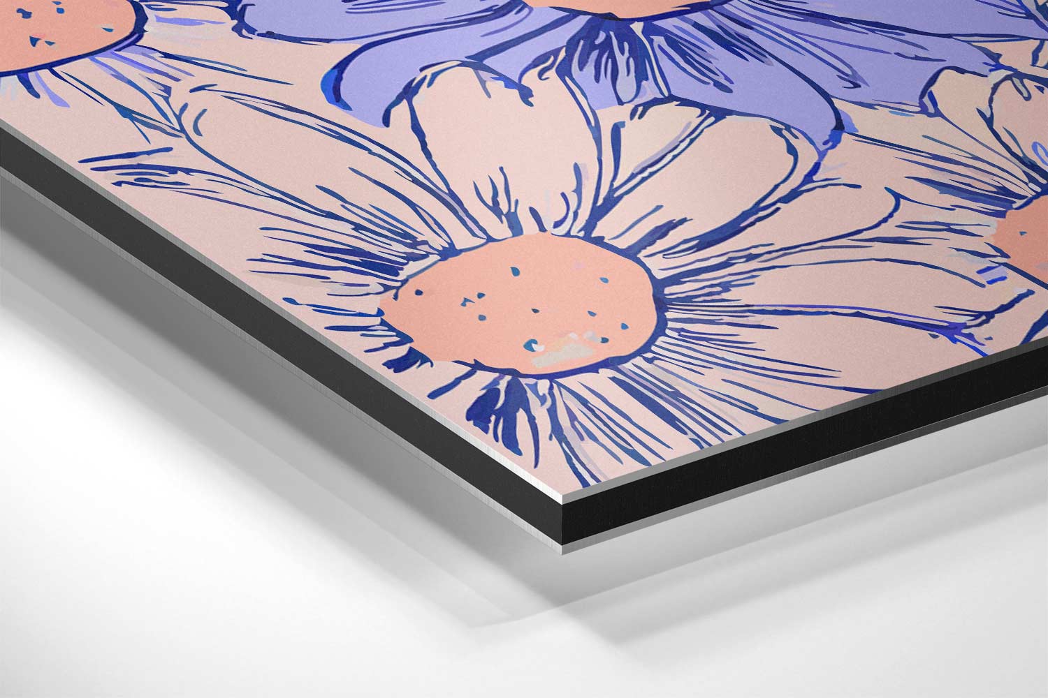 Vrolijke Bloemenpracht Kunstwerk-canvas-dibond-plexiglas-wanddecoratie-WallArtistic