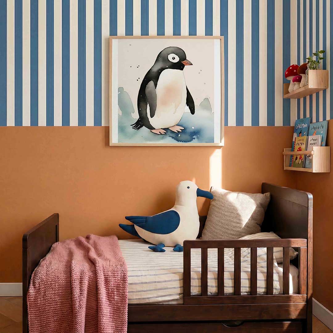 Pinguïn op ijs Poster