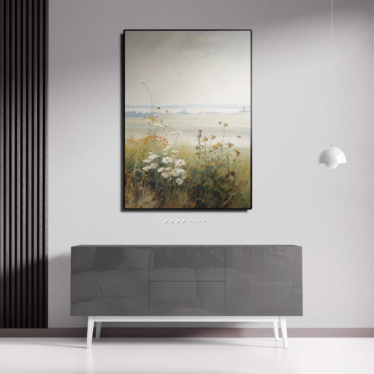 Zomerweelde in het Veld Kunstwerk-canvas-dibond-plexiglas-wanddecoratie-WallArtistic