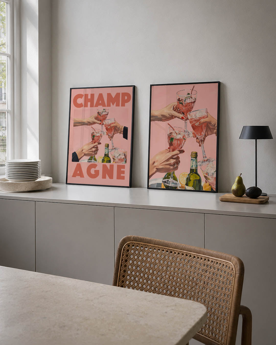 Feestelijke toast Posterset
