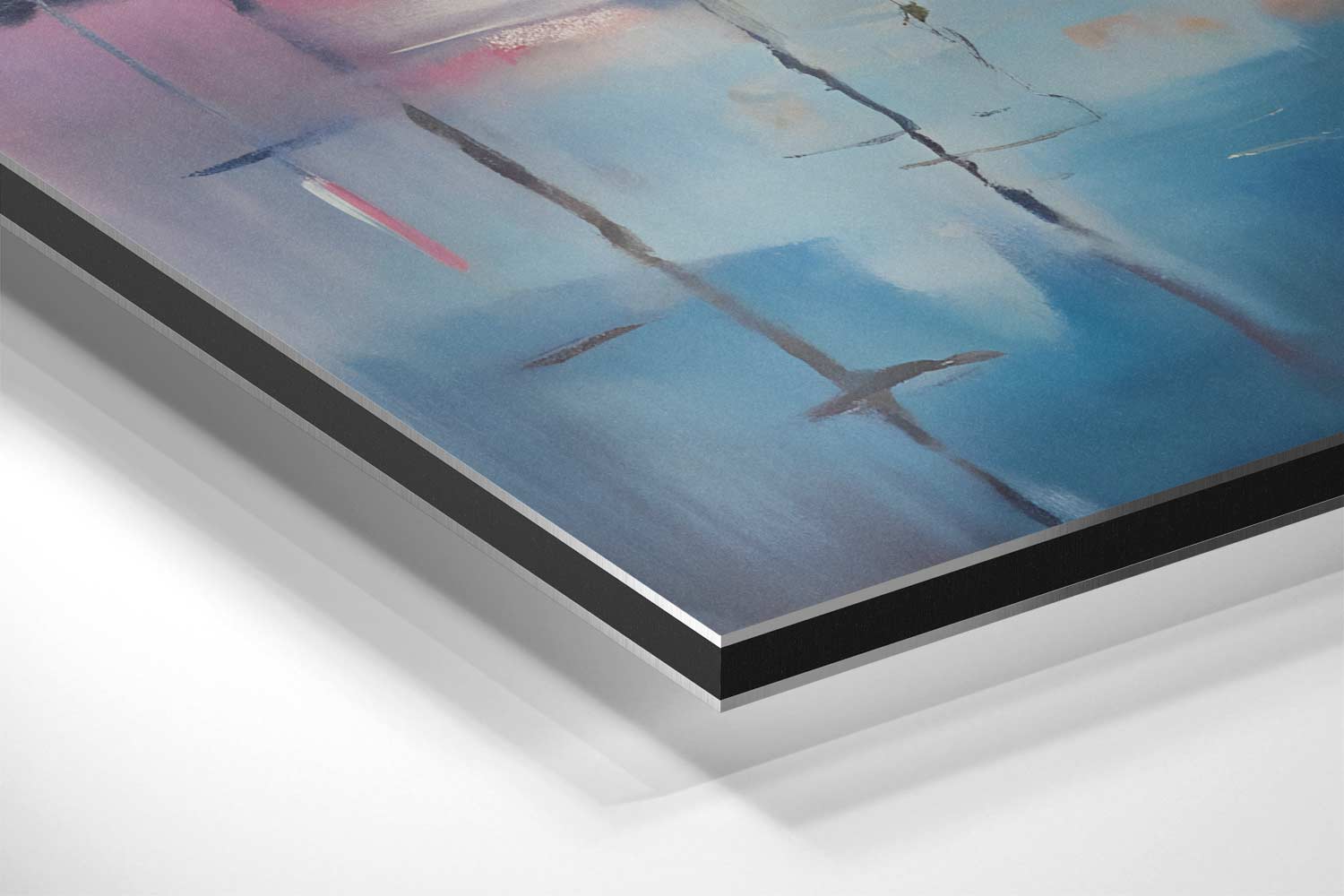 Zonsondergang Aan Het Water Kunstwerk-canvas-dibond-plexiglas-wanddecoratie-WallArtistic