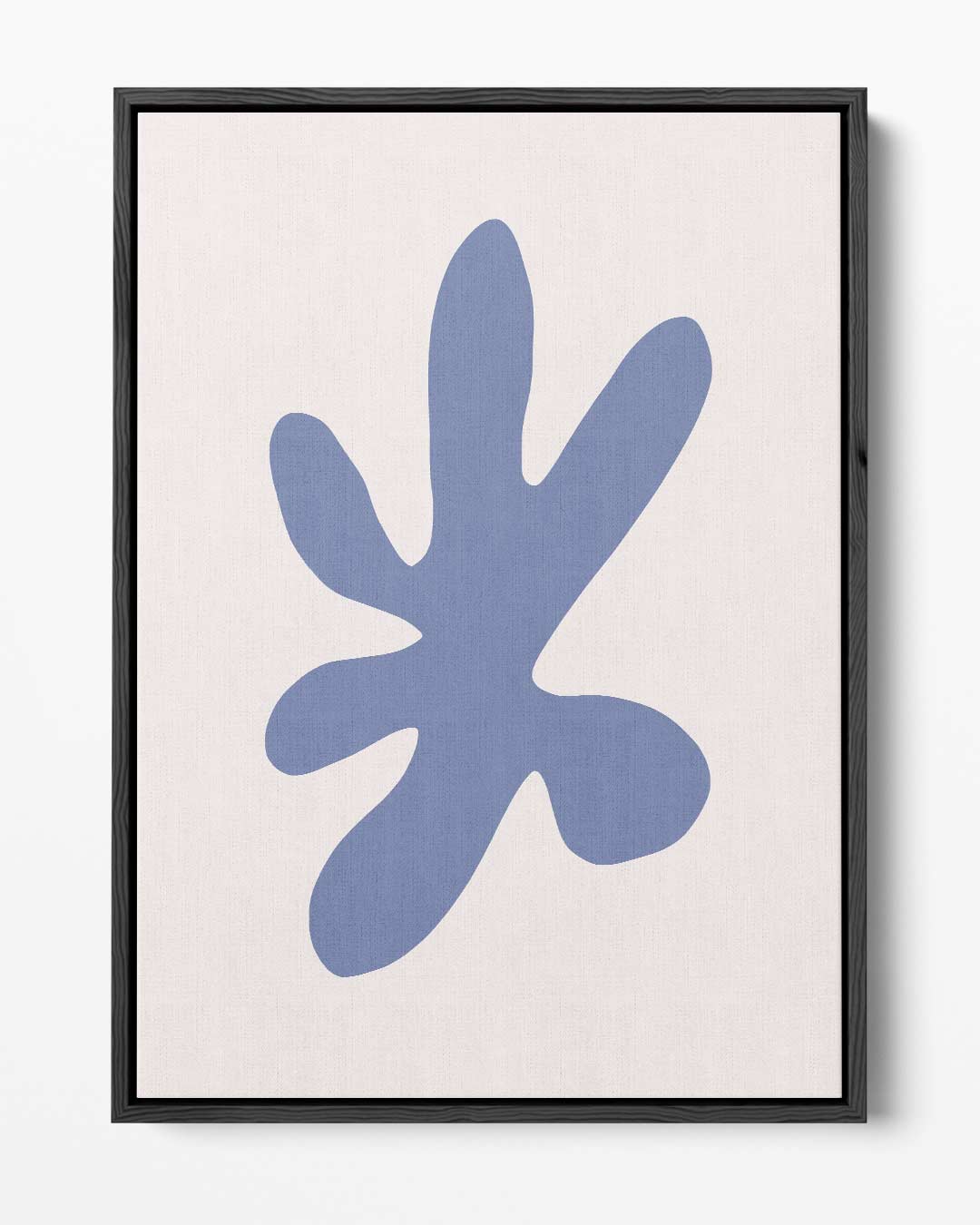 Blauwe Organische Vorm Kunstwerk-canvas-dibond-plexiglas-wanddecoratie-WallArtistic