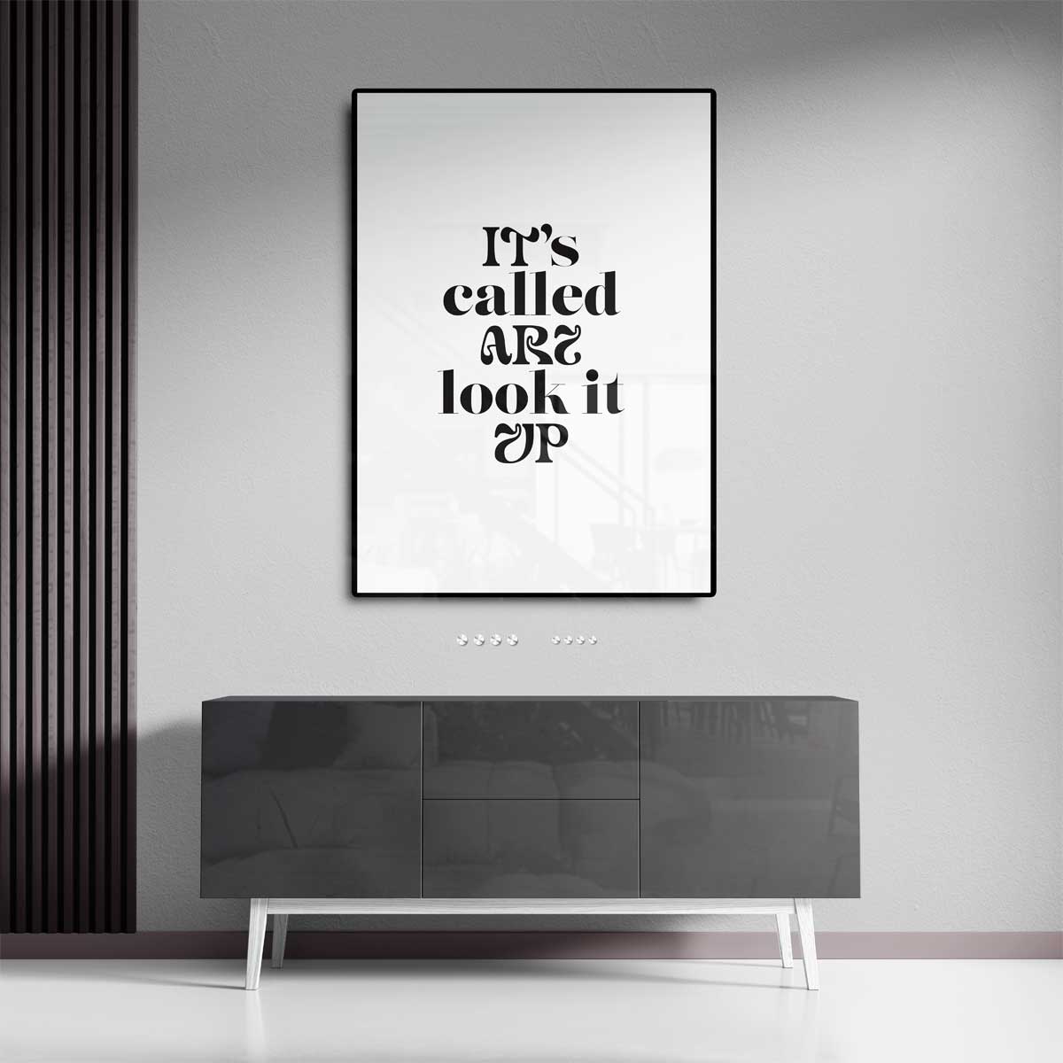 Kunstzinnige Typografie Poster