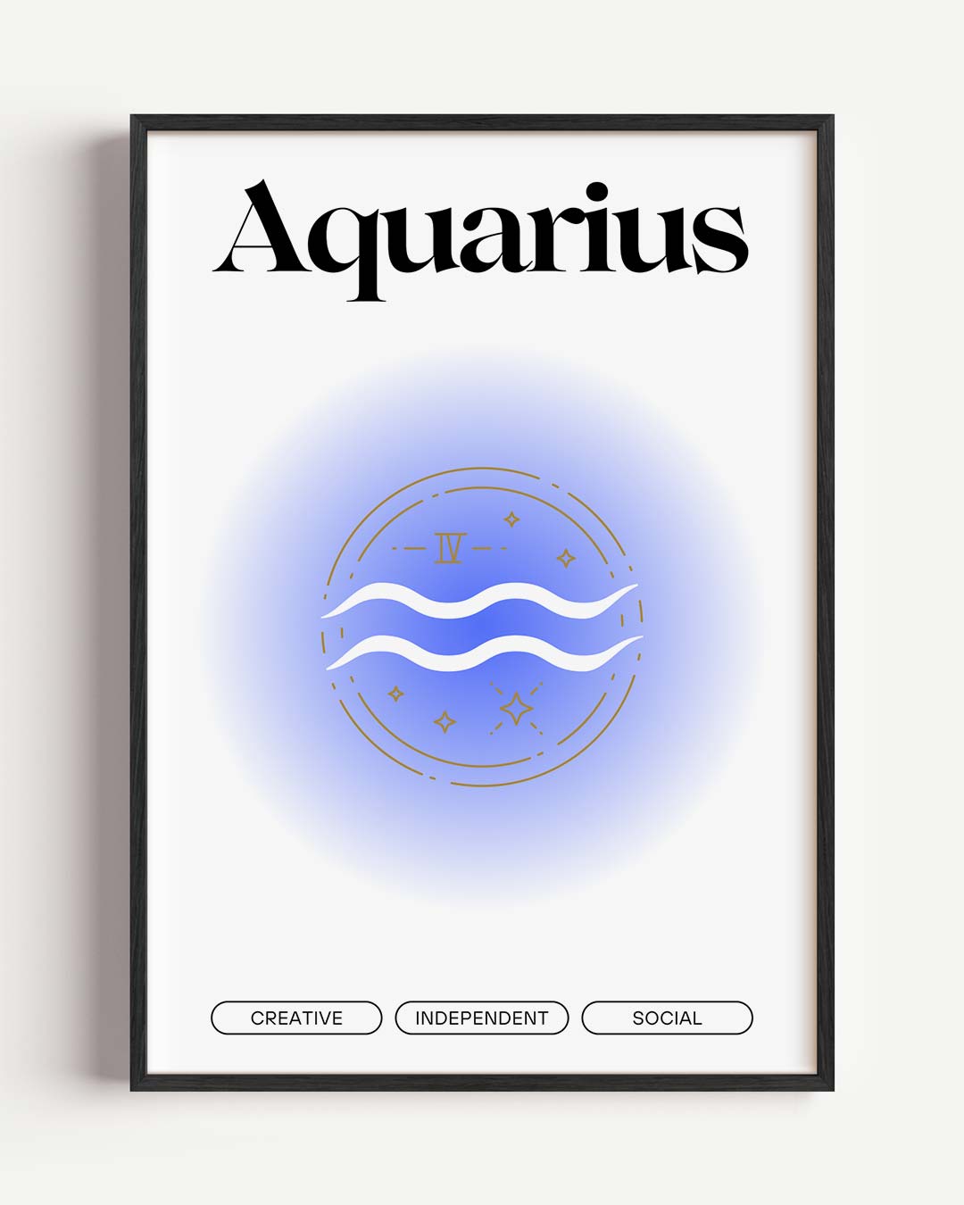Aquarius Sterrenbeeld Poster-WallArtistic