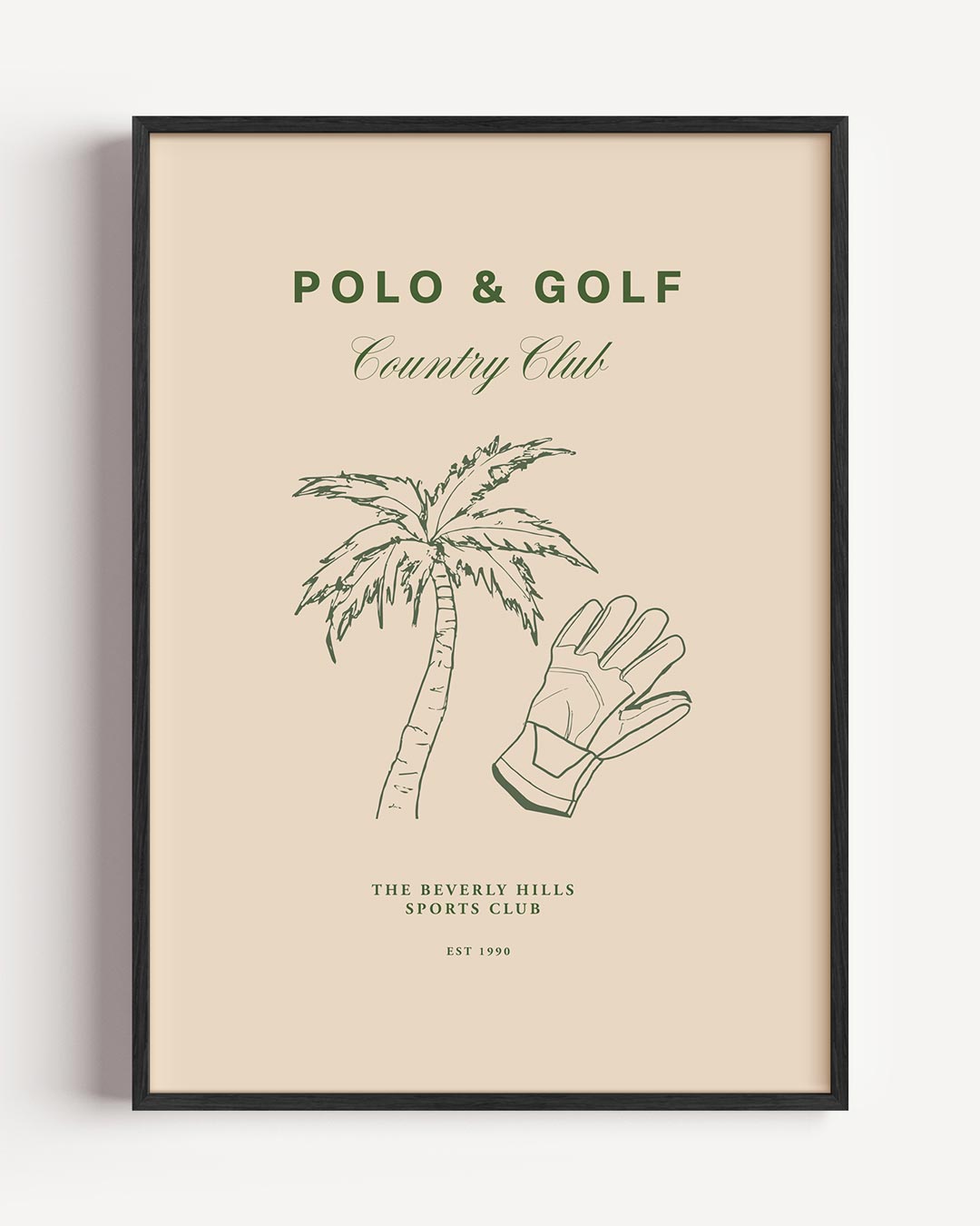 Elegante Polo & Golf Poster-WallArtistic