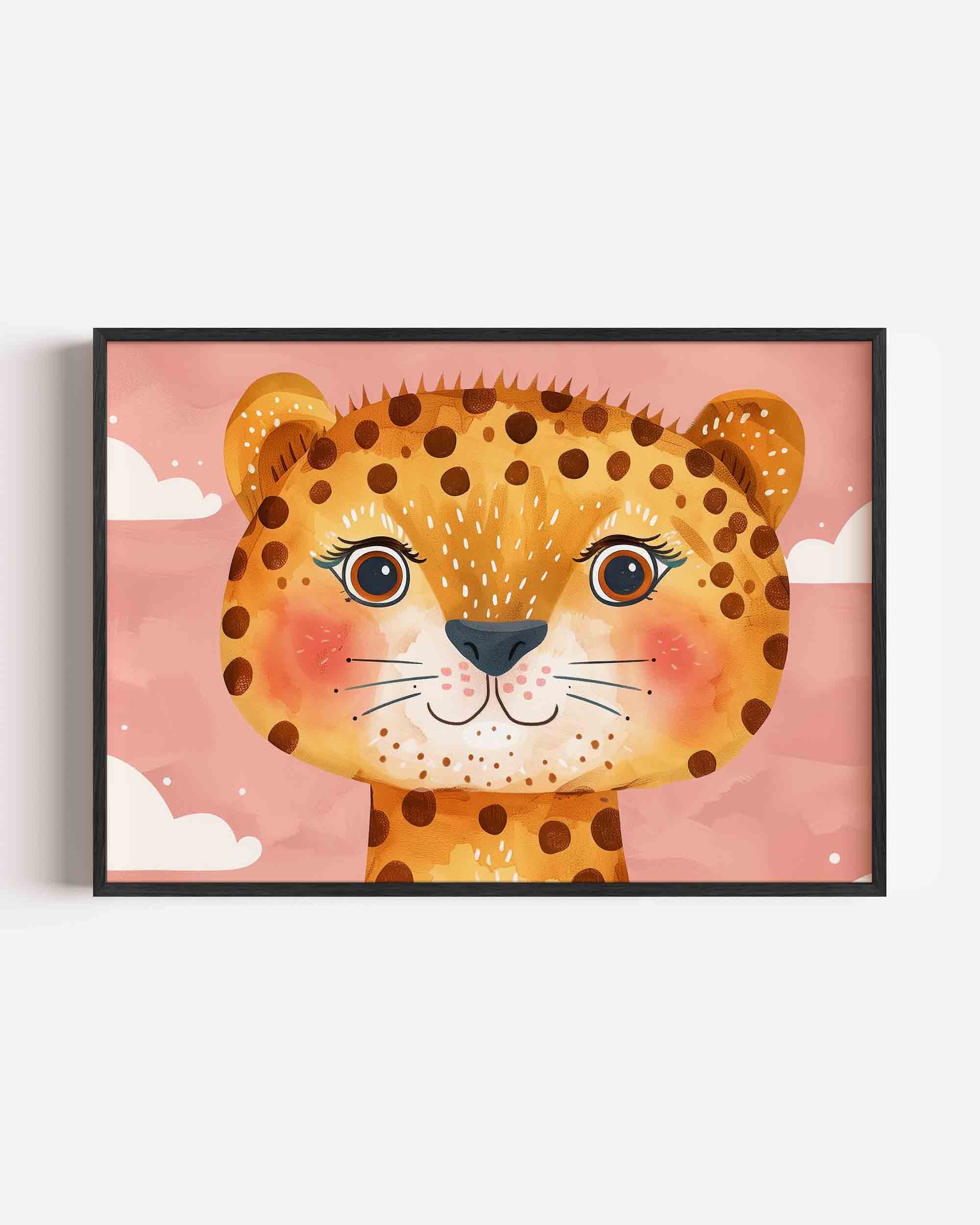 Schattige luipaard Poster