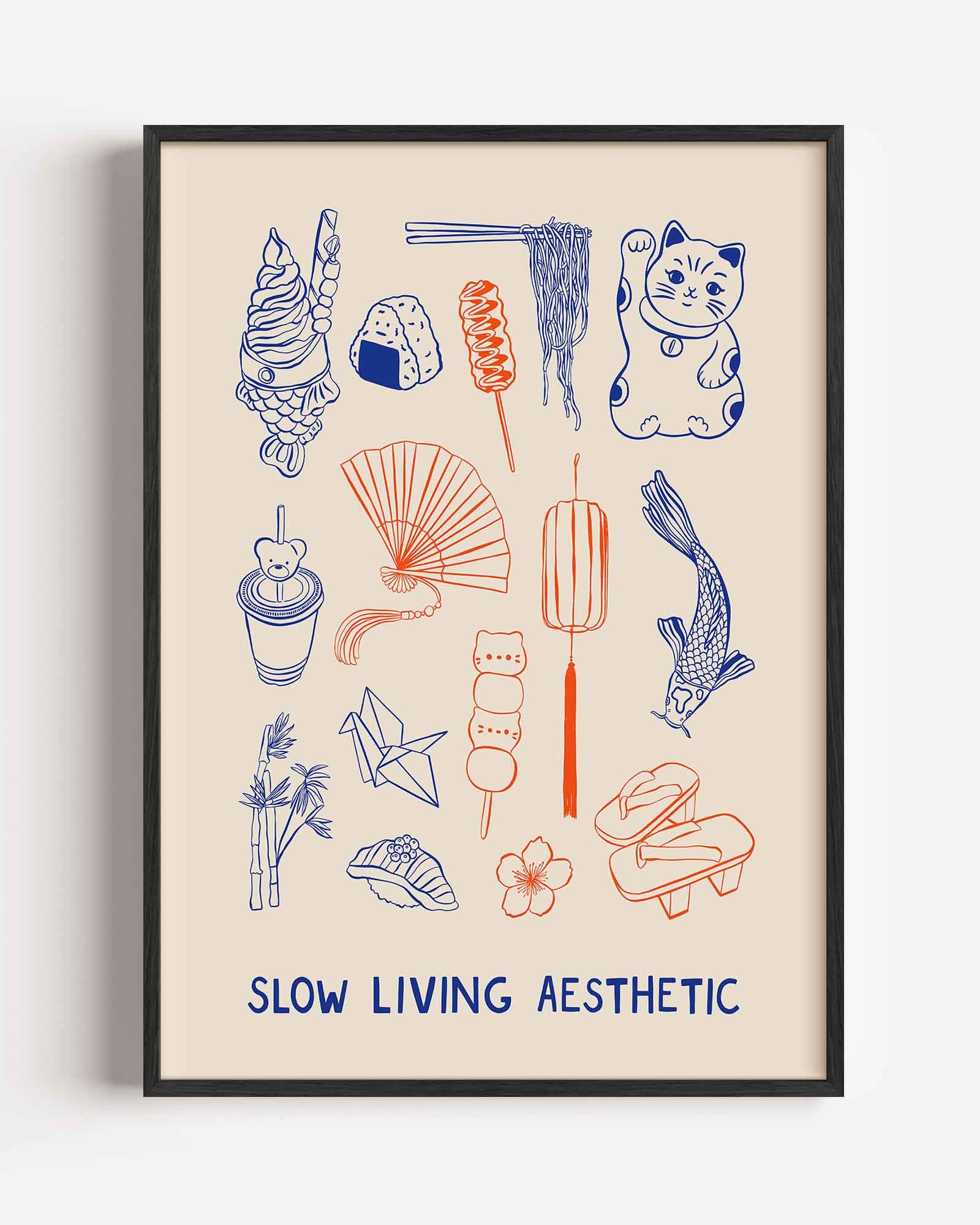 Slow living aesthetic Poster