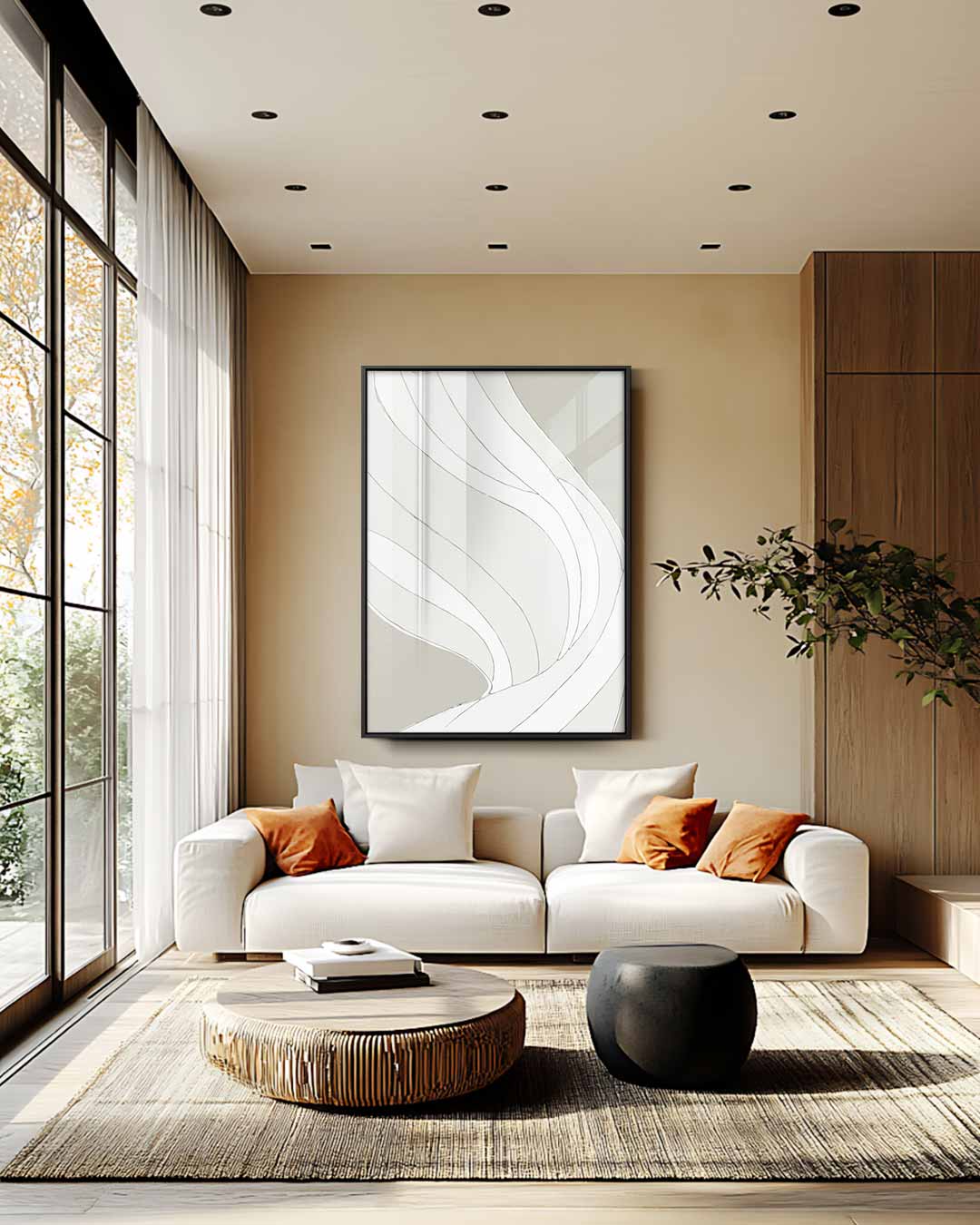 Elegante Golven Kunstwerk-canvas-dibond-plexiglas-wanddecoratie-WallArtistic