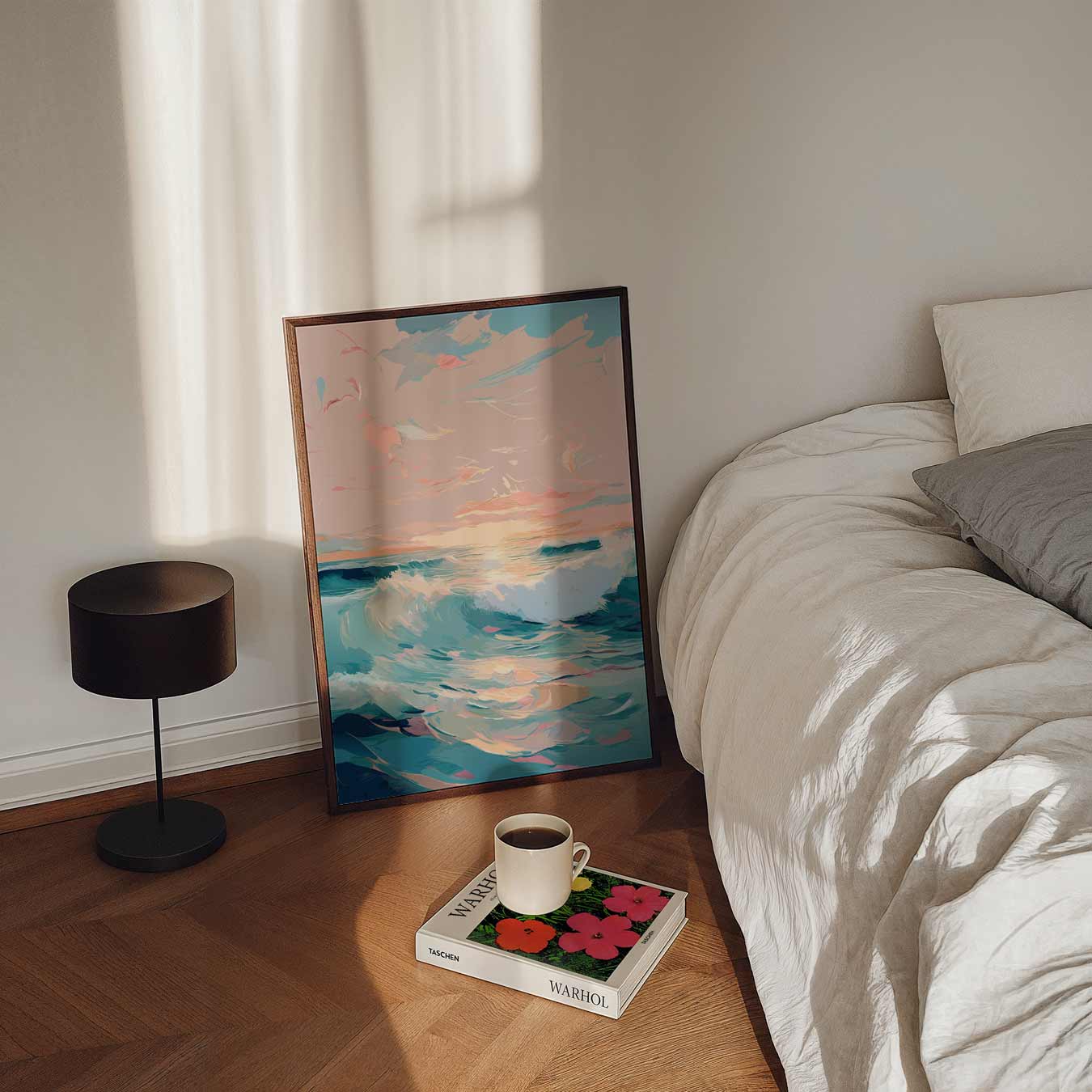 Zonsondergang aan Zee Poster-WallArtistic