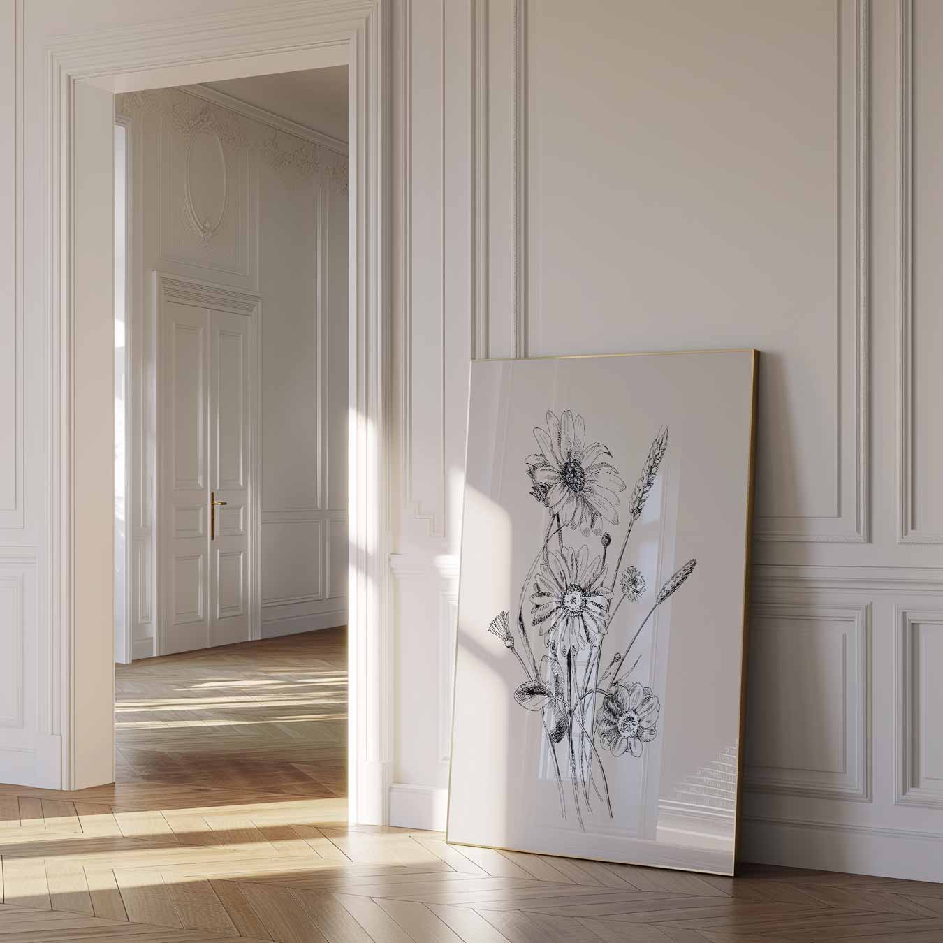 Bloemen Elegantie Poster-WallArtistic