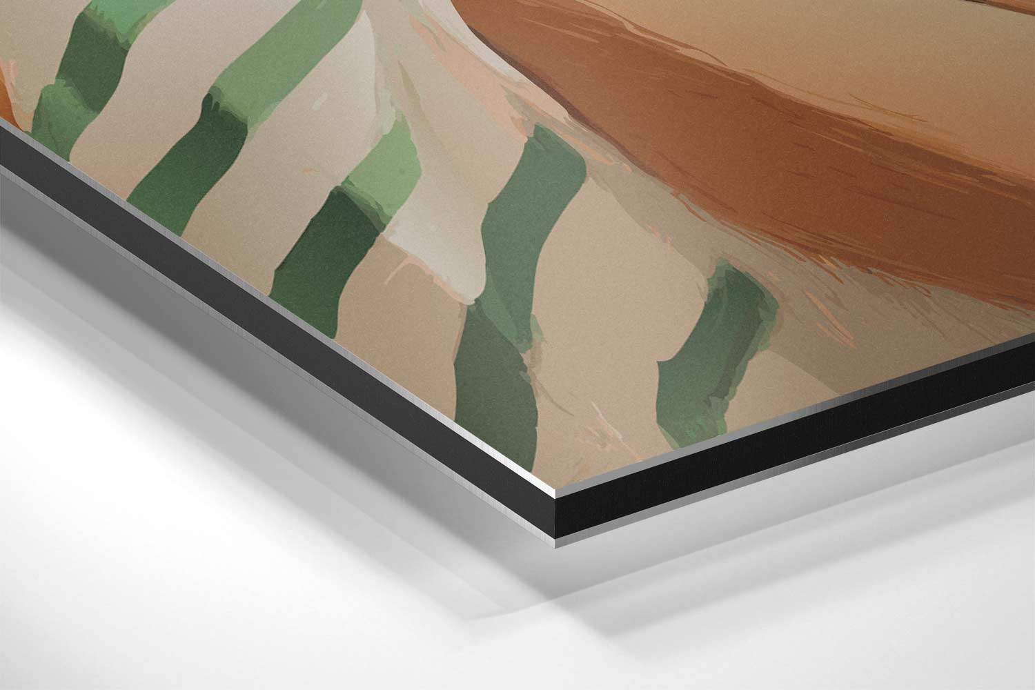 Rust in Strepen Kunstwerk-canvas-dibond-plexiglas-wanddecoratie-WallArtistic