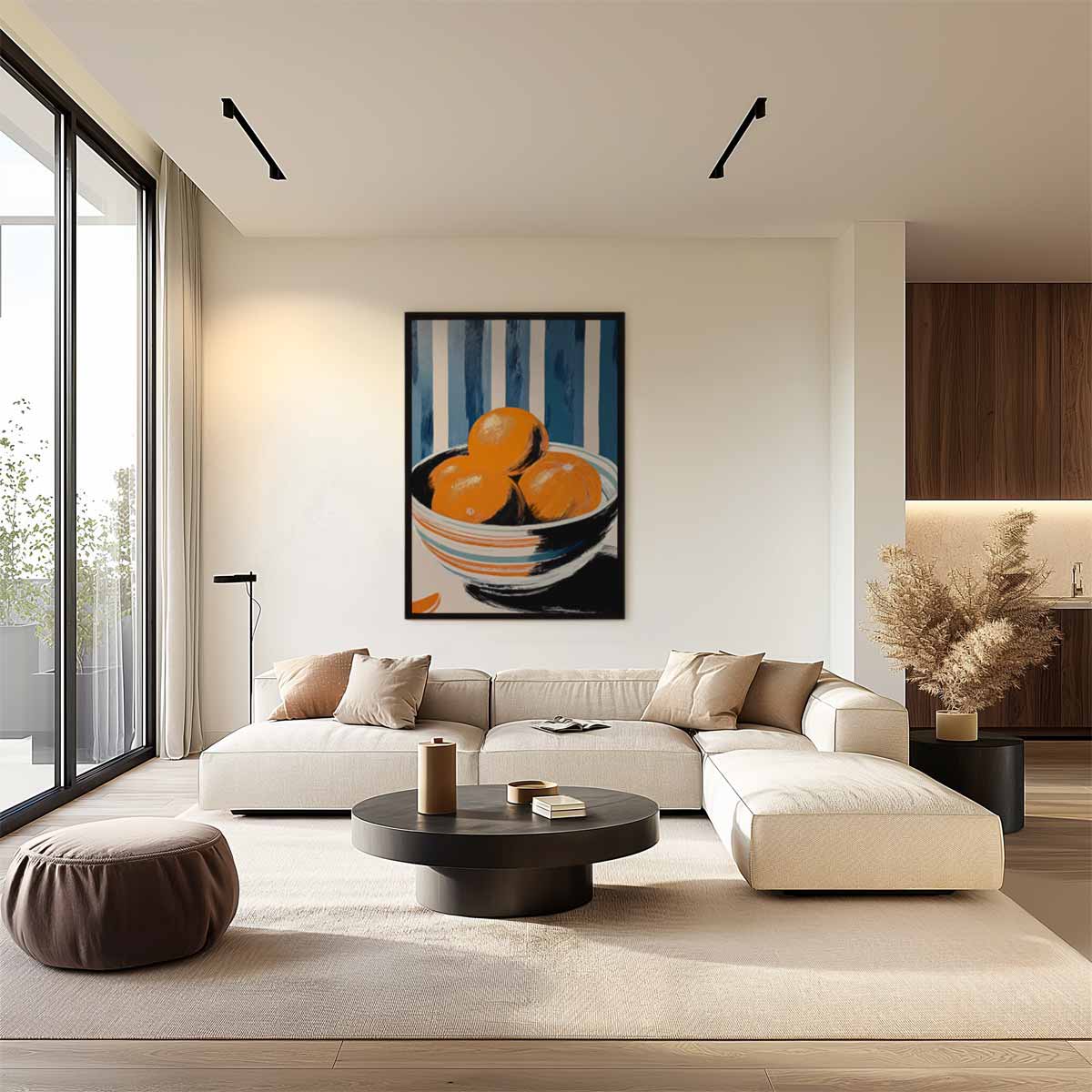 Nostalgische Stilleven met Sinaasappels Kunstwerk-canvas-dibond-plexiglas-wanddecoratie-WallArtistic