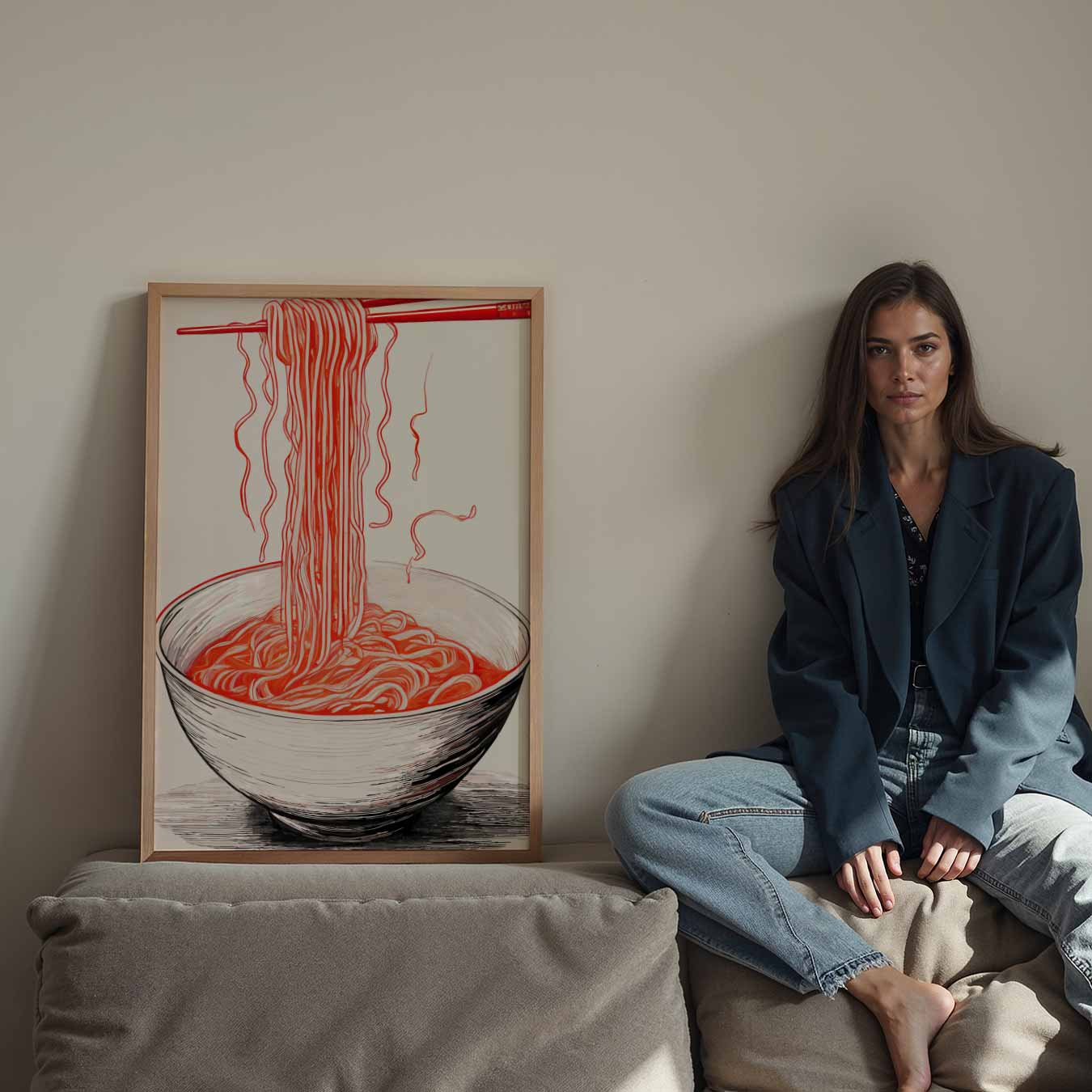Stijlvolle Ramen Illustratie Poster