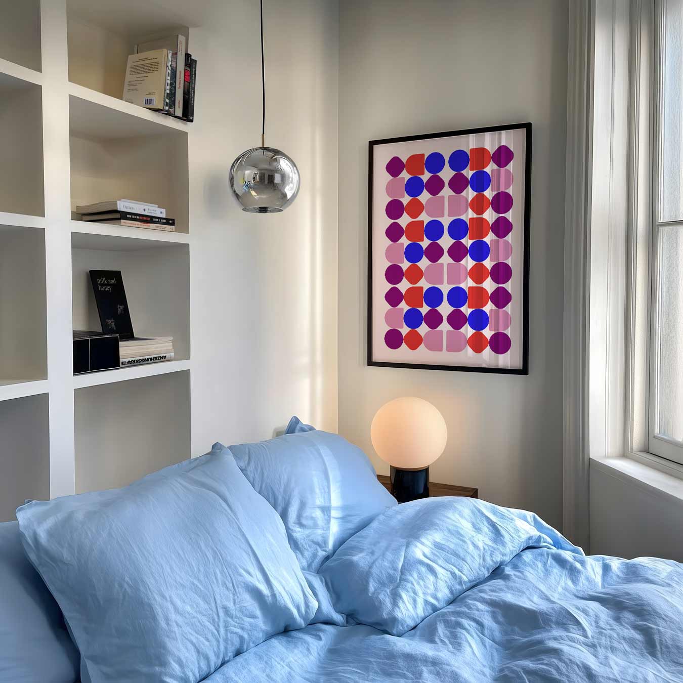 Kleurrijke Geometrie Wanddecoratie Poster-WallArtistic