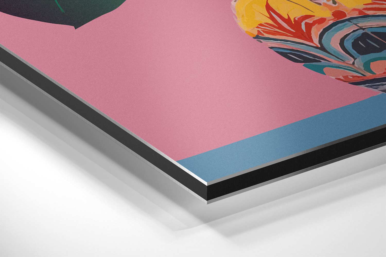 Tropische Bliss in Keramiek Kunstwerk-canvas-dibond-plexiglas-wanddecoratie-WallArtistic